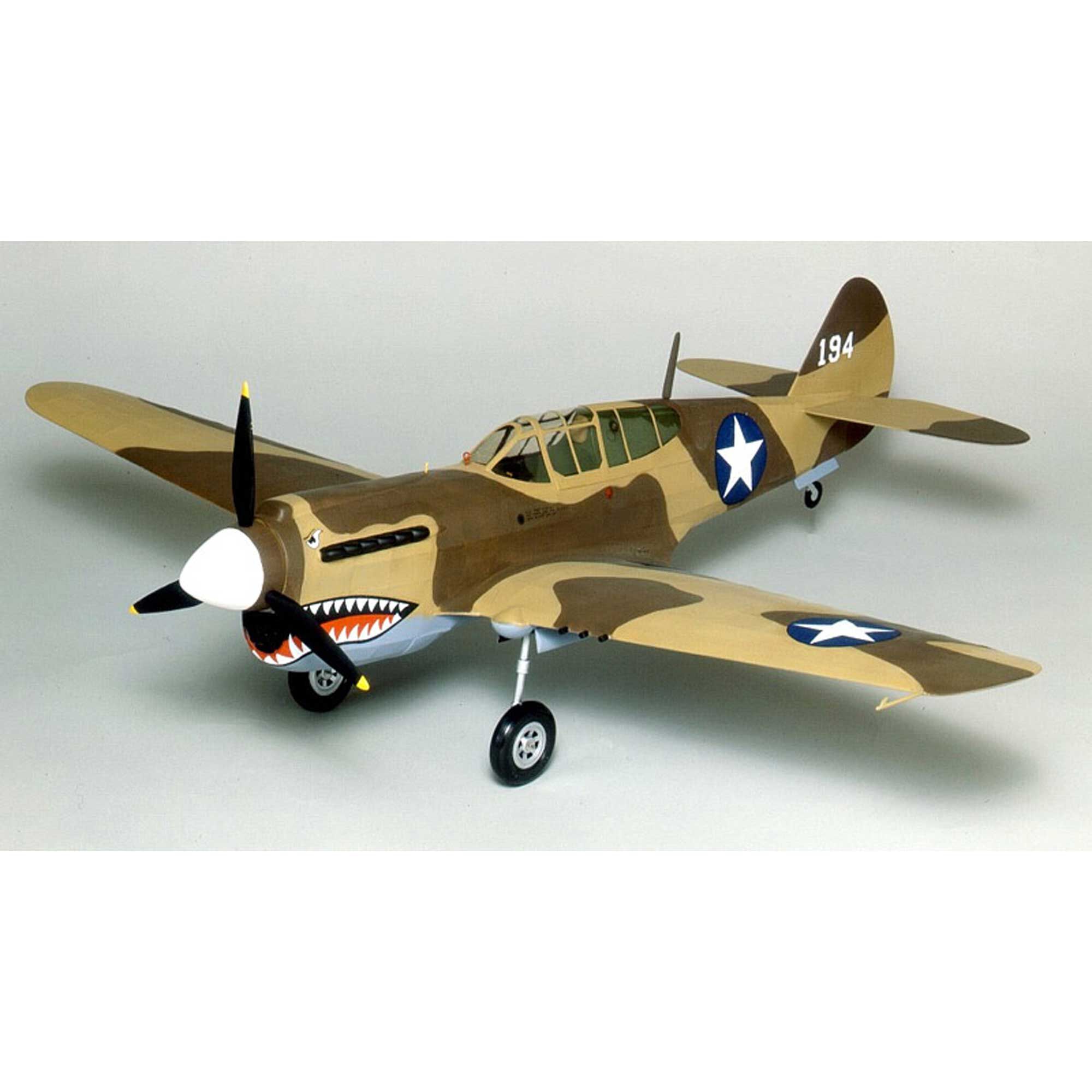 Guillow Curtiss P-40 Warhawk Laser Cut, 28"