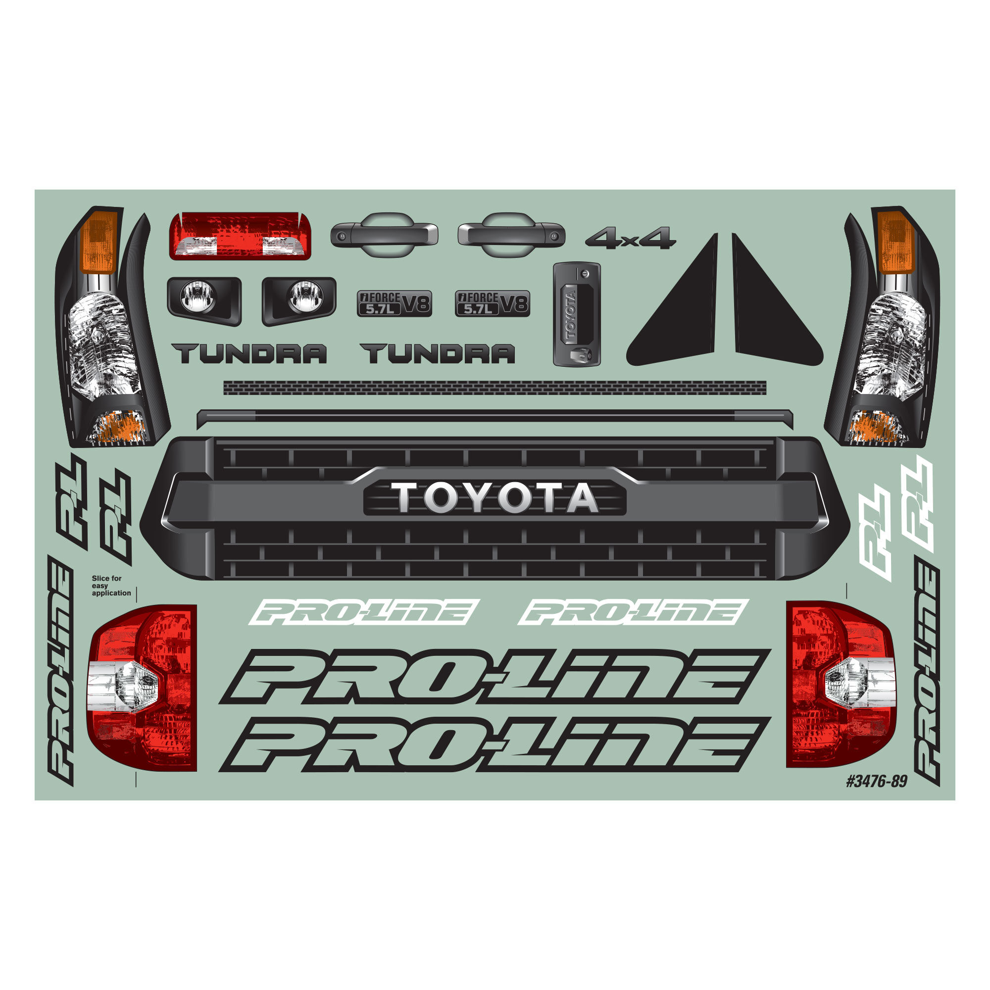 Pro-Line Racing 1/10 Toyota Tundra TRD Pro True Scale Clear Body: Short Course