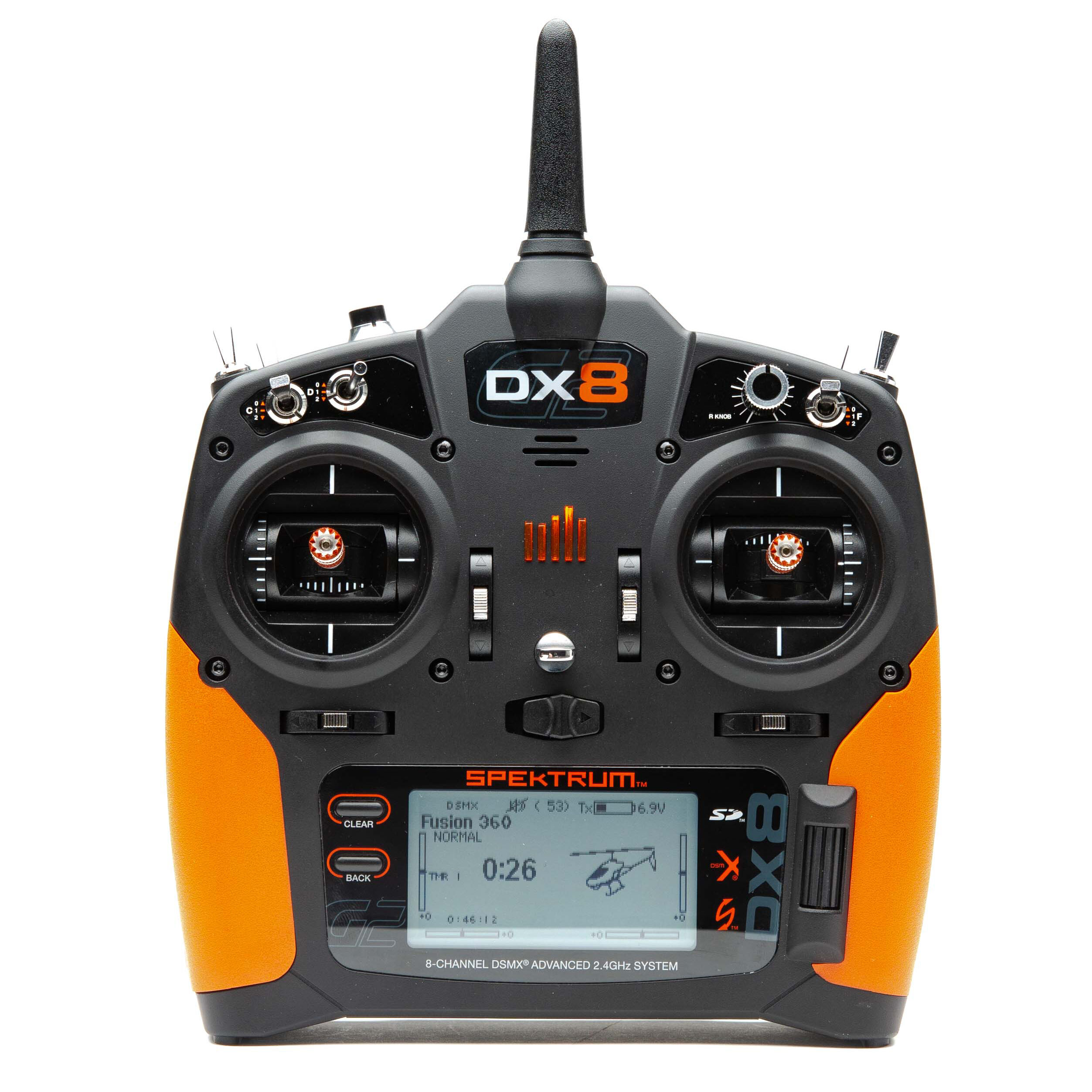 Spektrum Orange Grip Set with Tape: DX6 G2/3, DX8 G2