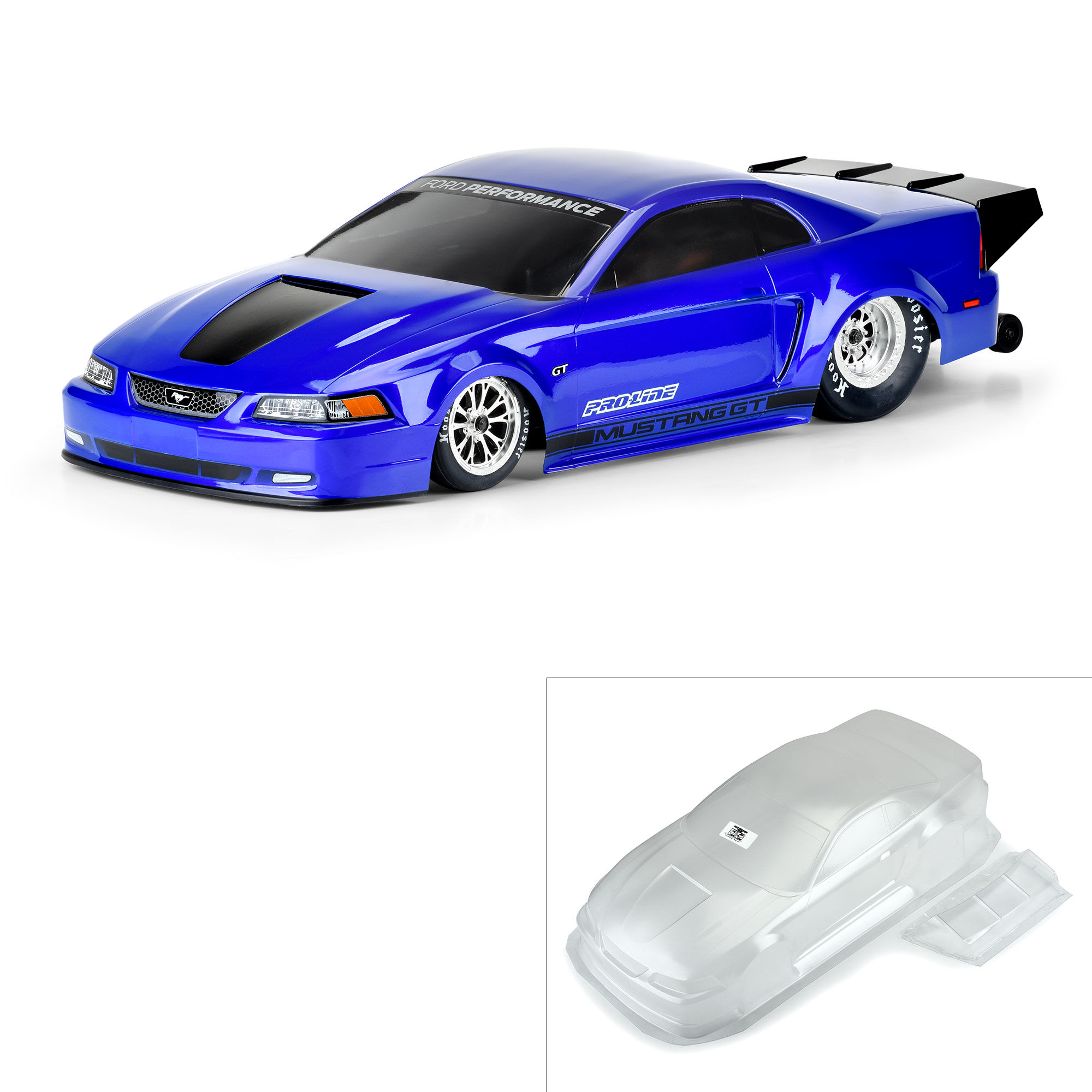 Pro-Line Racing 1/10 1999 Ford Mustang Clear Body: Drag Car