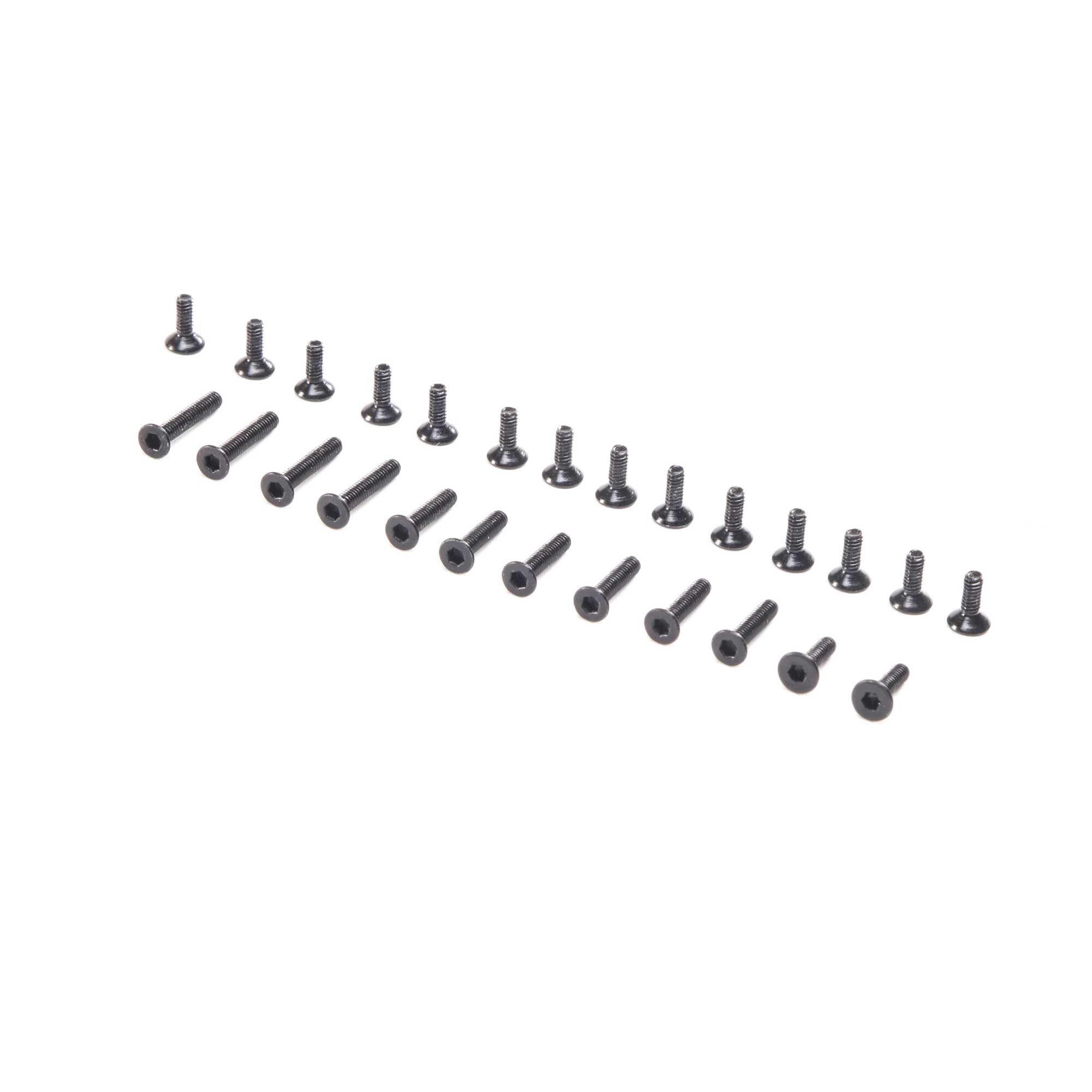 Losi Screw Set Flat Head: Mini-T 2.0, Mini-B