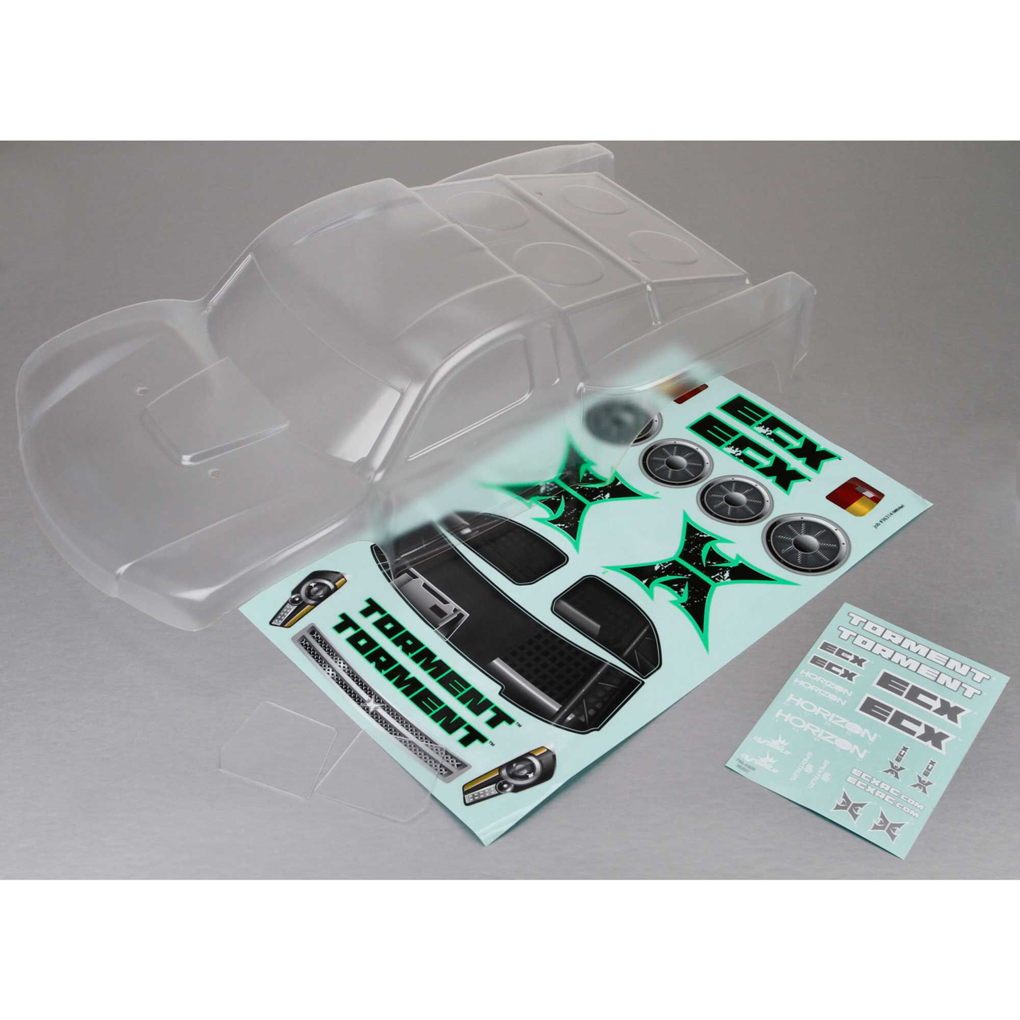 ECX 1/10 Clear Body: 2WD Torment
