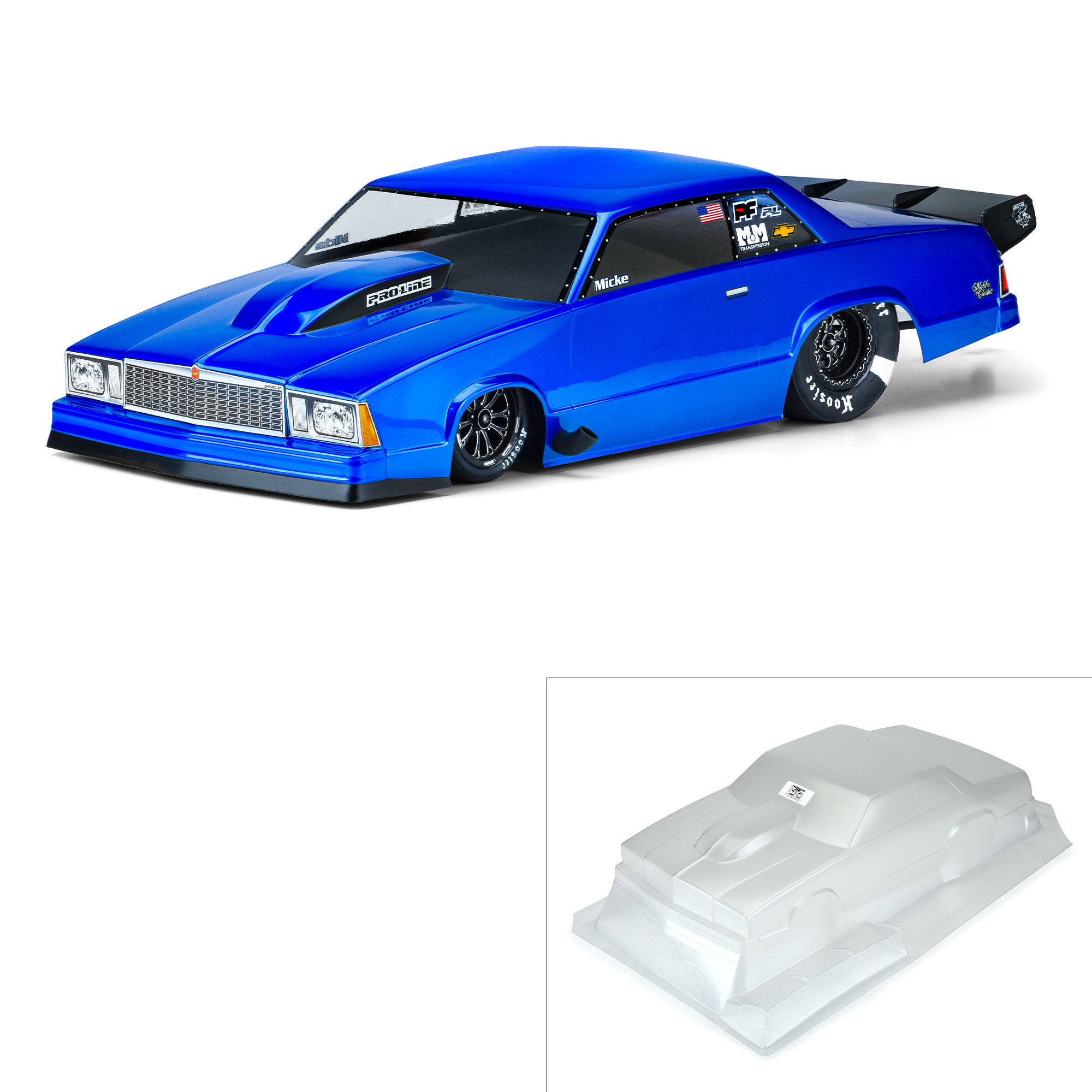 Pro-Line Racing 1/10 1978 Chevrolet Malibu Clear Body: Drag Car
