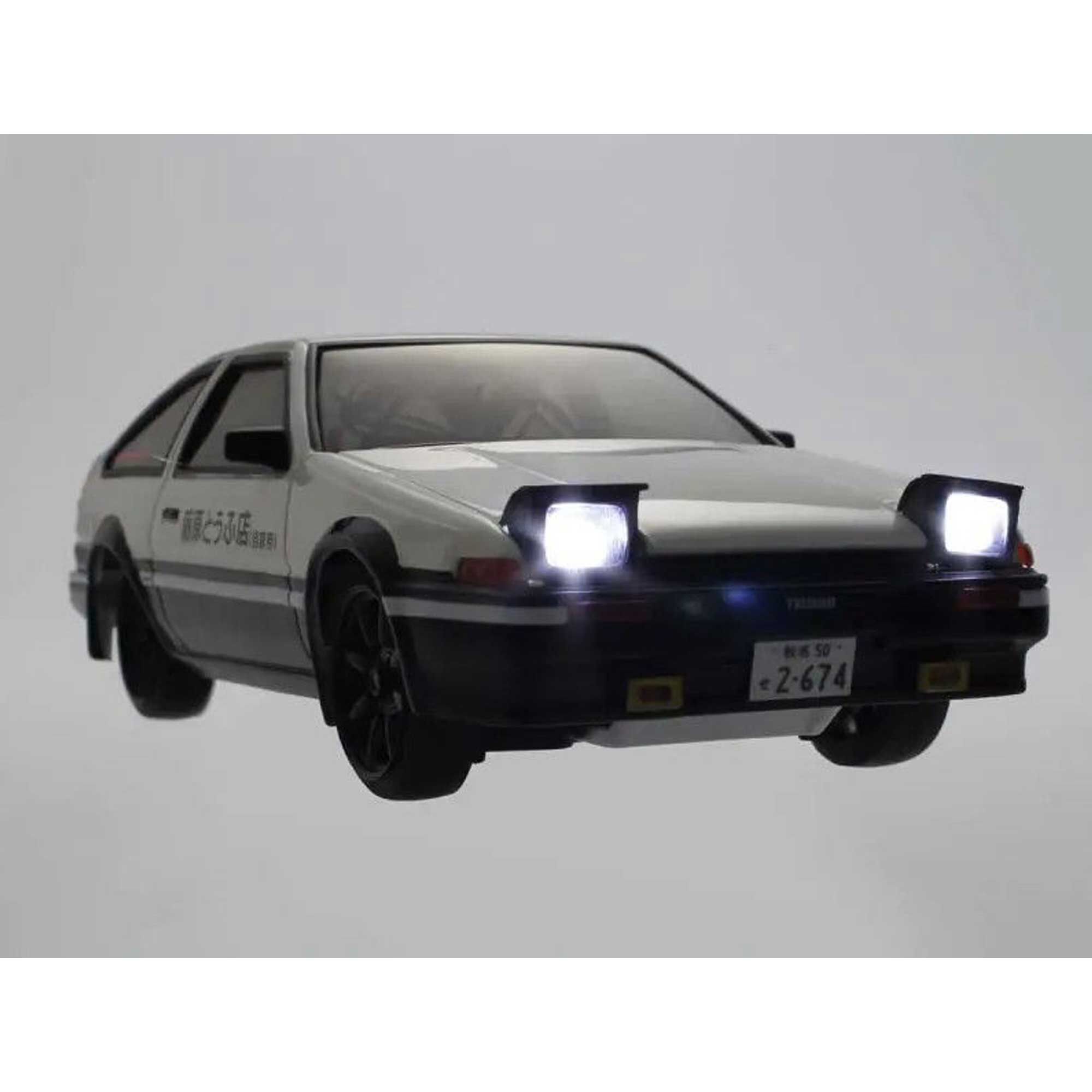 Kyosho 1/28 Initial D Toyota Sprinter Trueno AE86 2WD On-Road First Mini-Z RTR, White