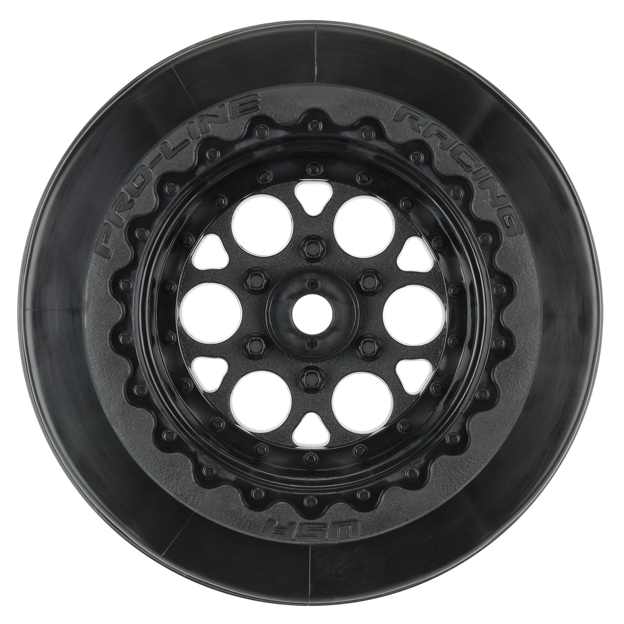 Pro-Line Racing 1/10 Showtime+ Wide Rear 2.2"/3.0" 12mm Drag Wheels (2) Black