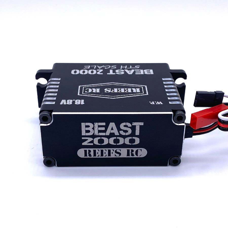 REEFS RC Beast 2000 1/5 Scale Digital Metal Gear Waterproof Servo, Black