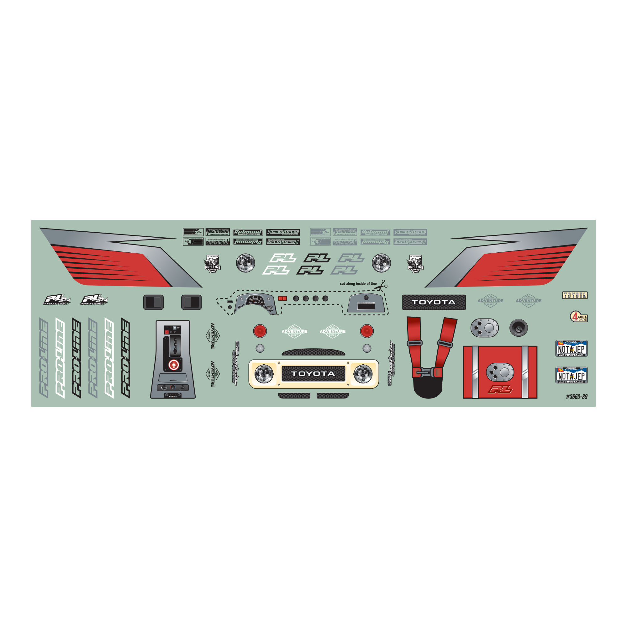 Pro-Line Racing 1/24 1979 Toyota Land Cruiser FJ40 Clear Body with Trail Cage: SCX24