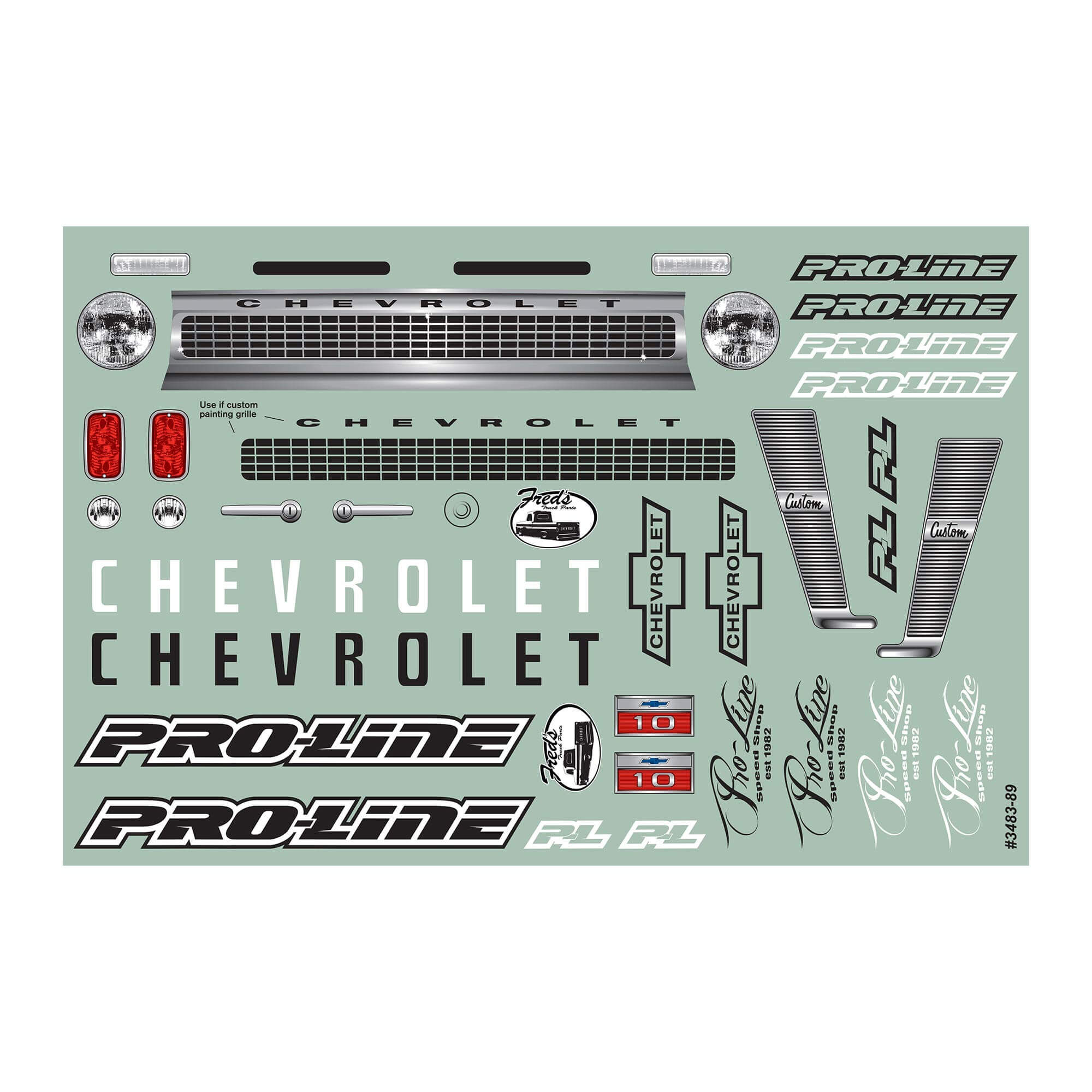Pro-Line Racing 1/10 1966 Chevrolet C-10 Clear Body 12.3" (313mm) Wheelbase