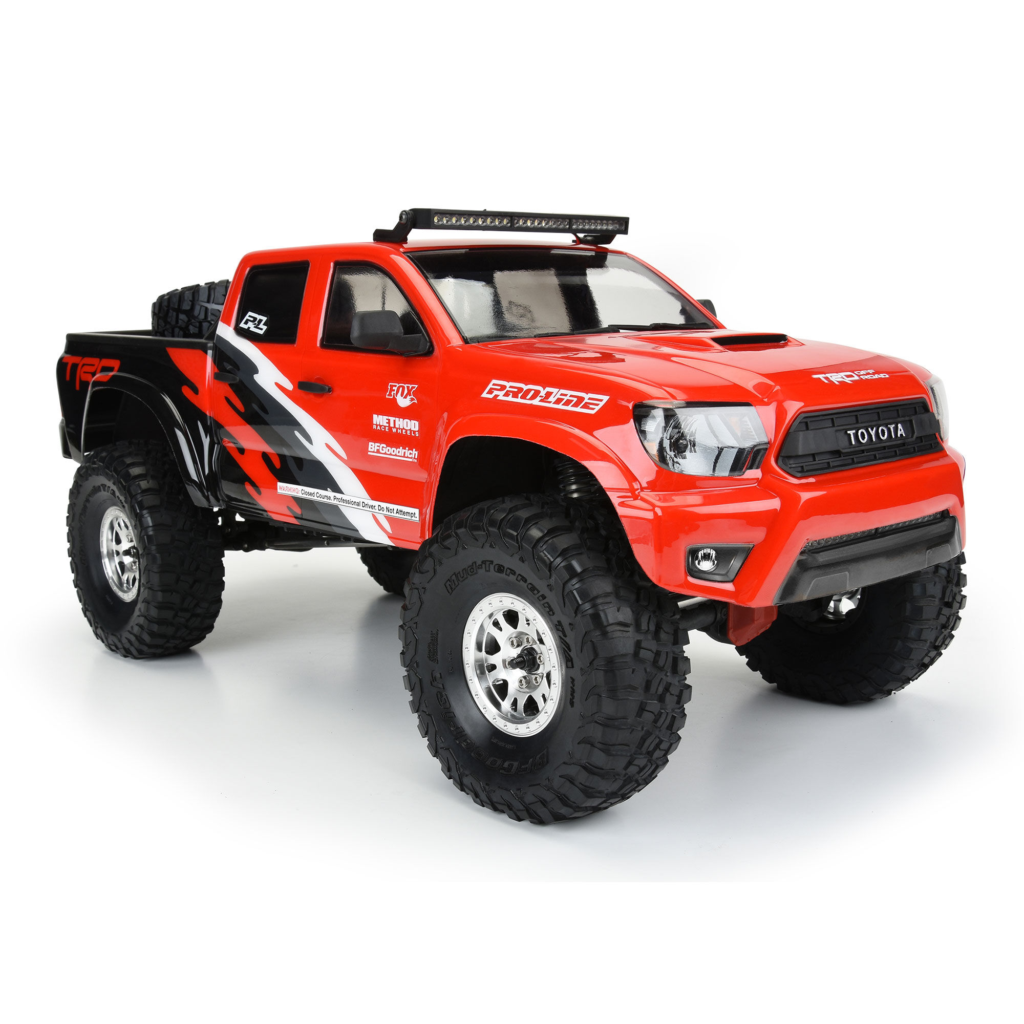 Pro-Line Racing 1/10 2015 Toyota Tacoma TRD Pro Clear Body 12.3" (313mm) Wheelbase: Crawlers
