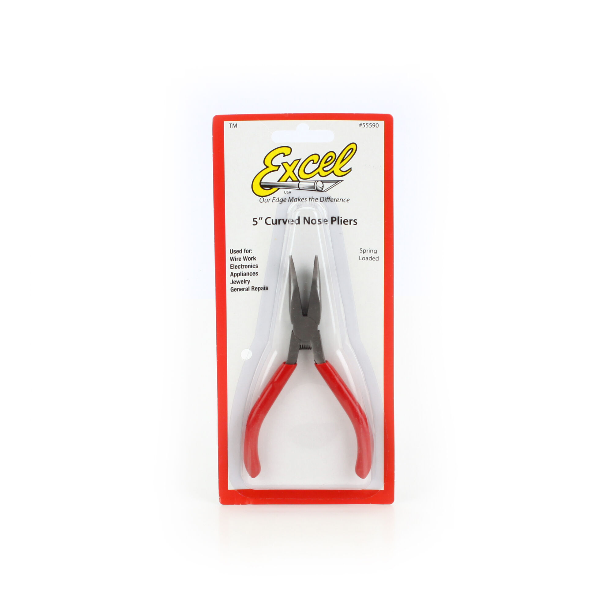 Excel Hobby Blade Corp Pliers,5" Curved Nose