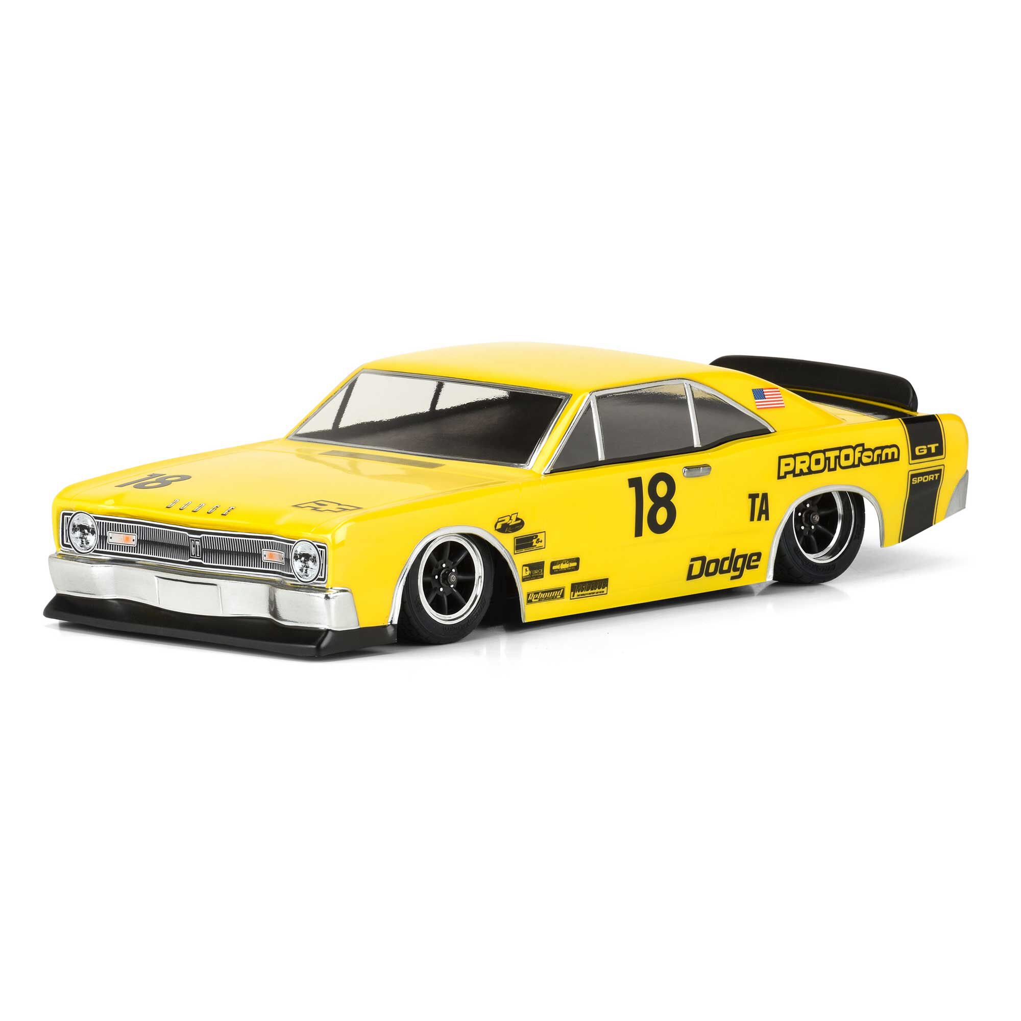 PROTOform 1/10 1967 Dodge Dart Clear Body: Vintage Trans-Am
