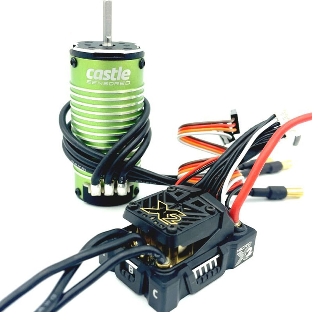 Castle Creations MAMBA MICRO X2,16.8V, WP Sensored ESC & 1010-5600Kv Motor Combo