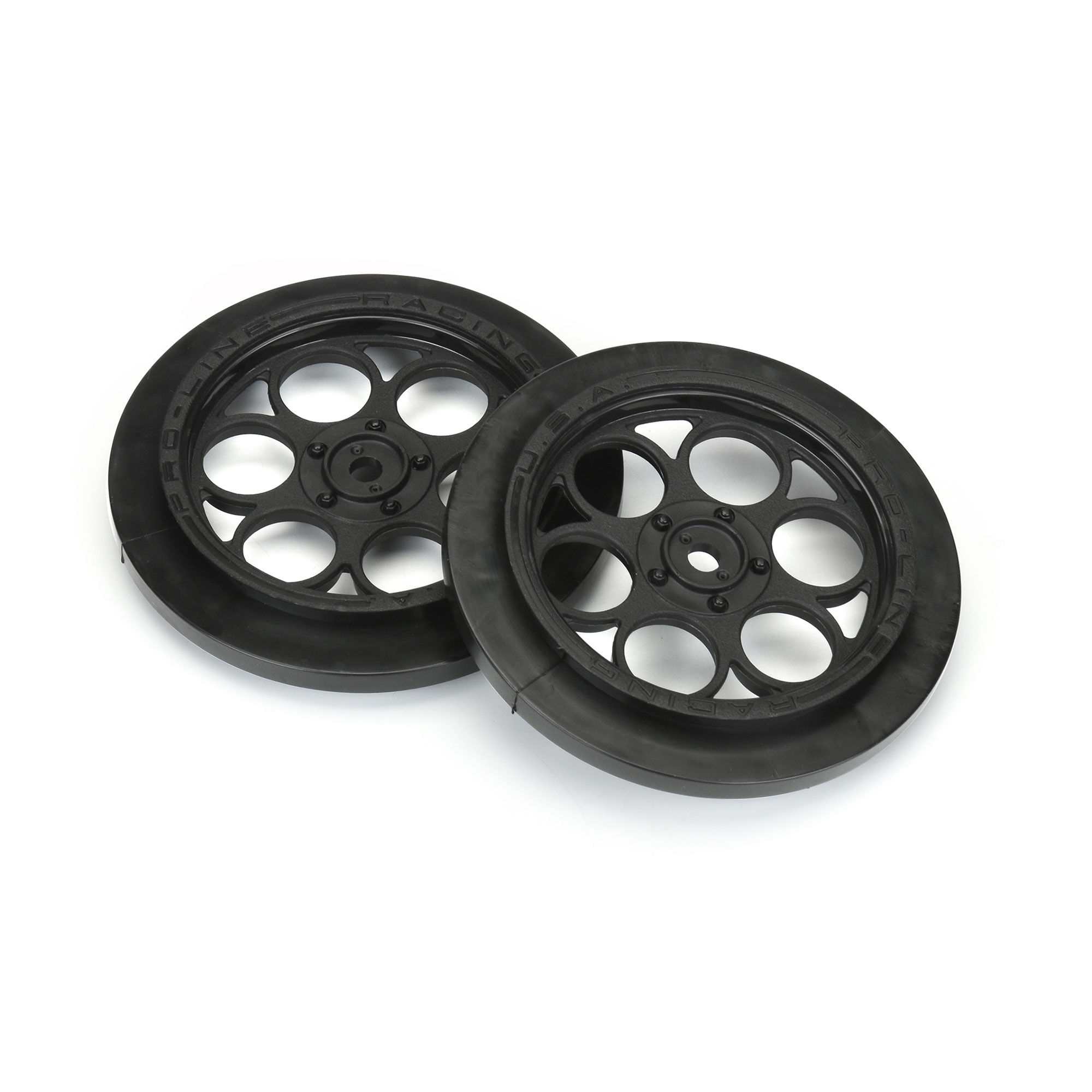 Pro-Line Racing 1/10 Showtime Front Runner Front 2.2"/2.7" 12mm Drag Wheels (2) Black