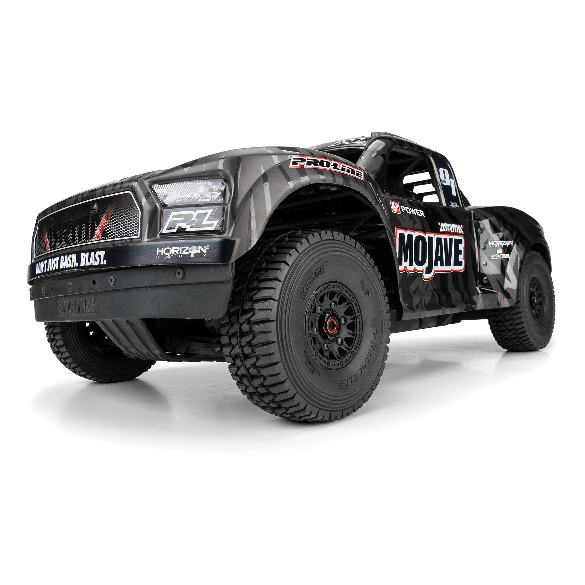 Pro-Line Racing 1/7 Mirage TT BELTED F/R Tires MTD 17mm Blk Raid (2): Mojave 6S, UDR
