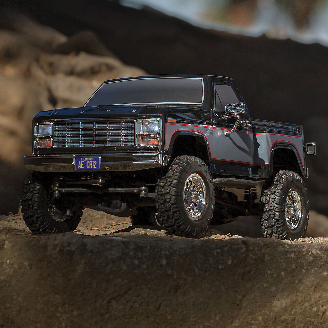 Team Associated 1/12 CR12 Ford F-150 Pick-Up 4WD Brushed RTR, Black