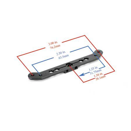 Hangar 9 Aluminum Double Sx Arm, 3" Hitec