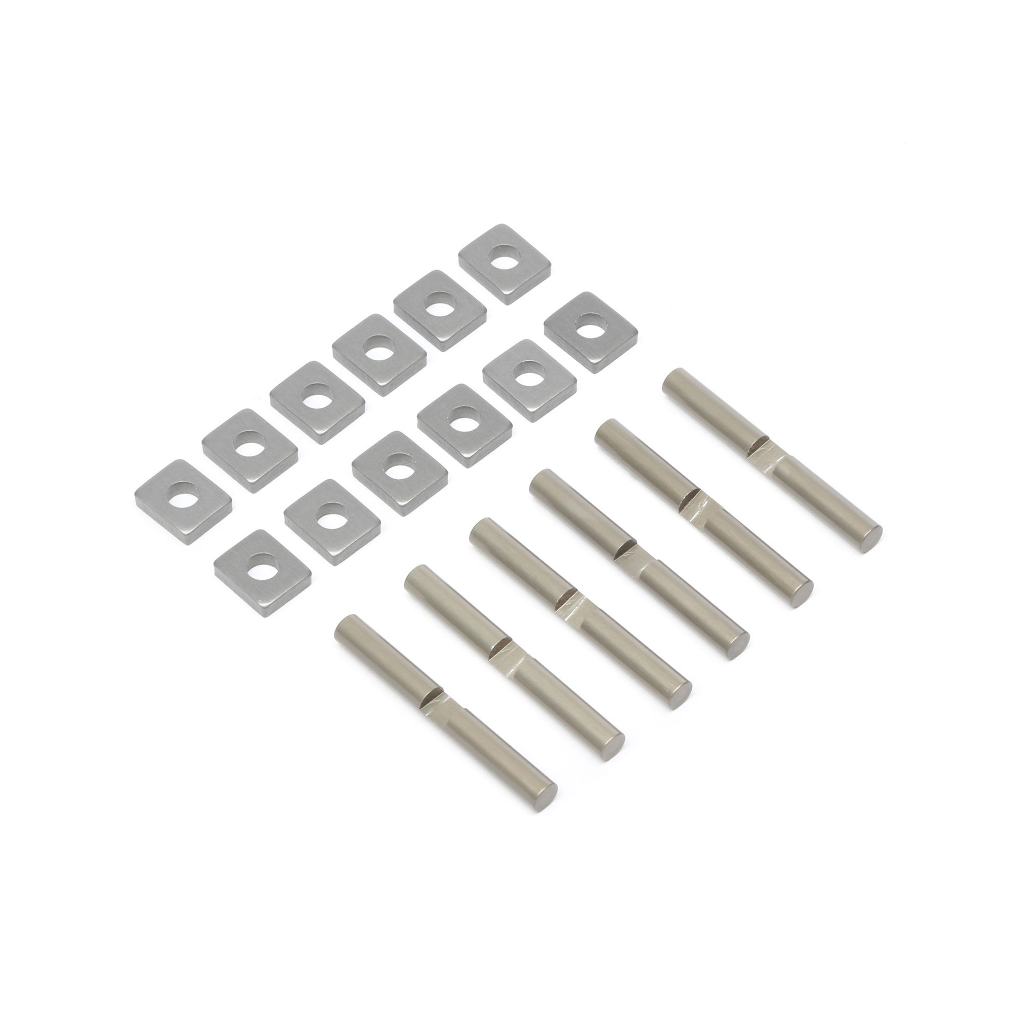 Team Losi Racing Cross Pins & Support Blocks, Aluminum: 5T, MINI WRC