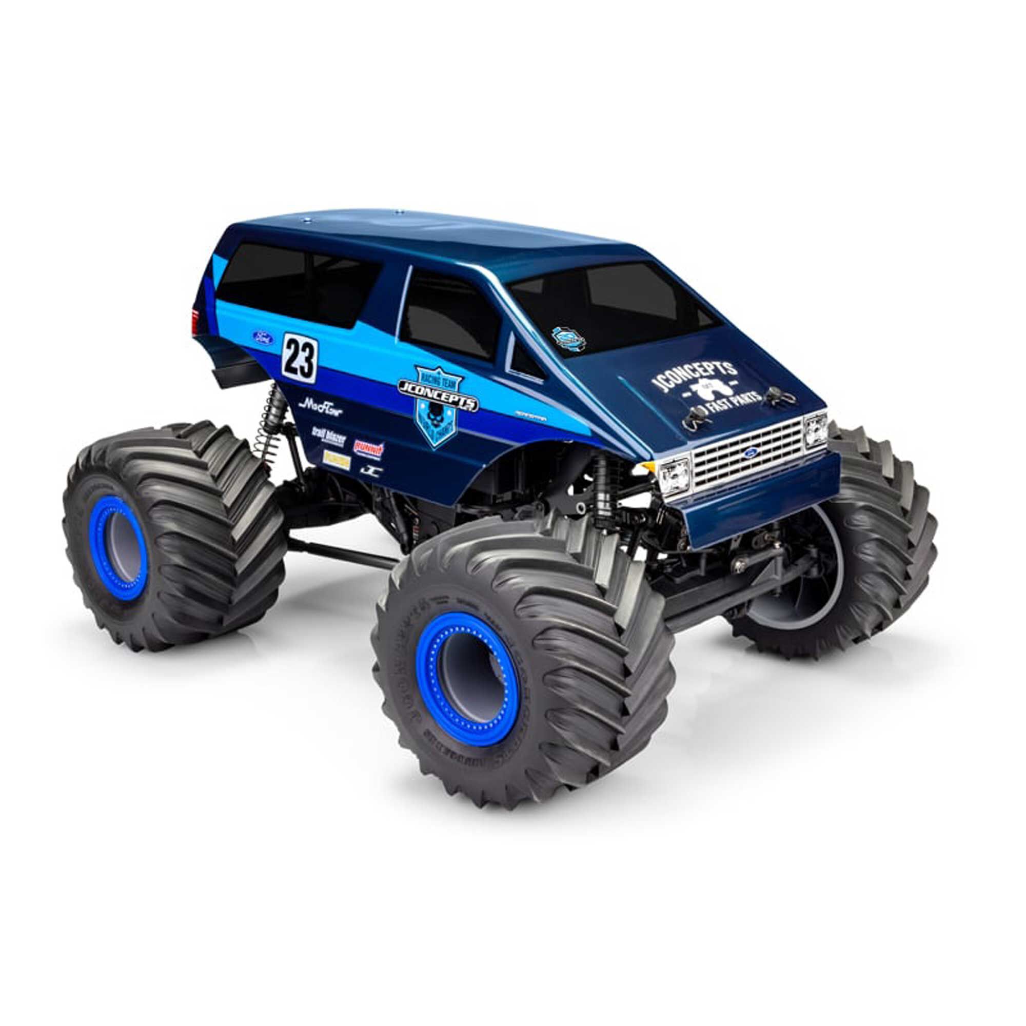 JConcepts, Inc. 1/10 1985 Ford Aerostar Monster Truck Polycarbonate Body, 12.5" - 13.0" Wheelbase