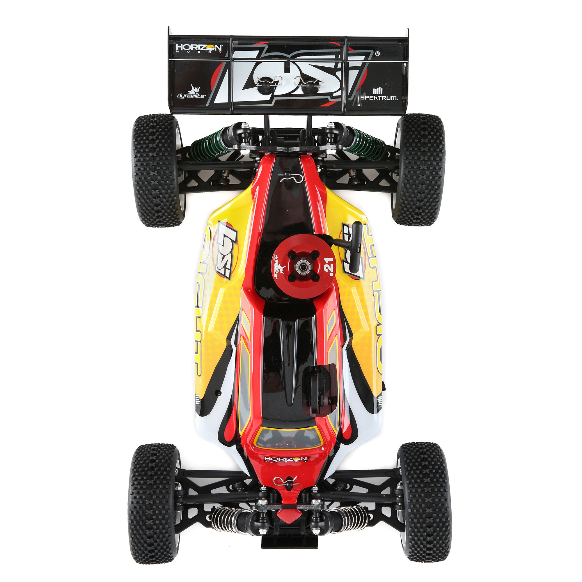 Losi 1/8 8IGHT 4WD Buggy Nitro RTR, Red/Yellow