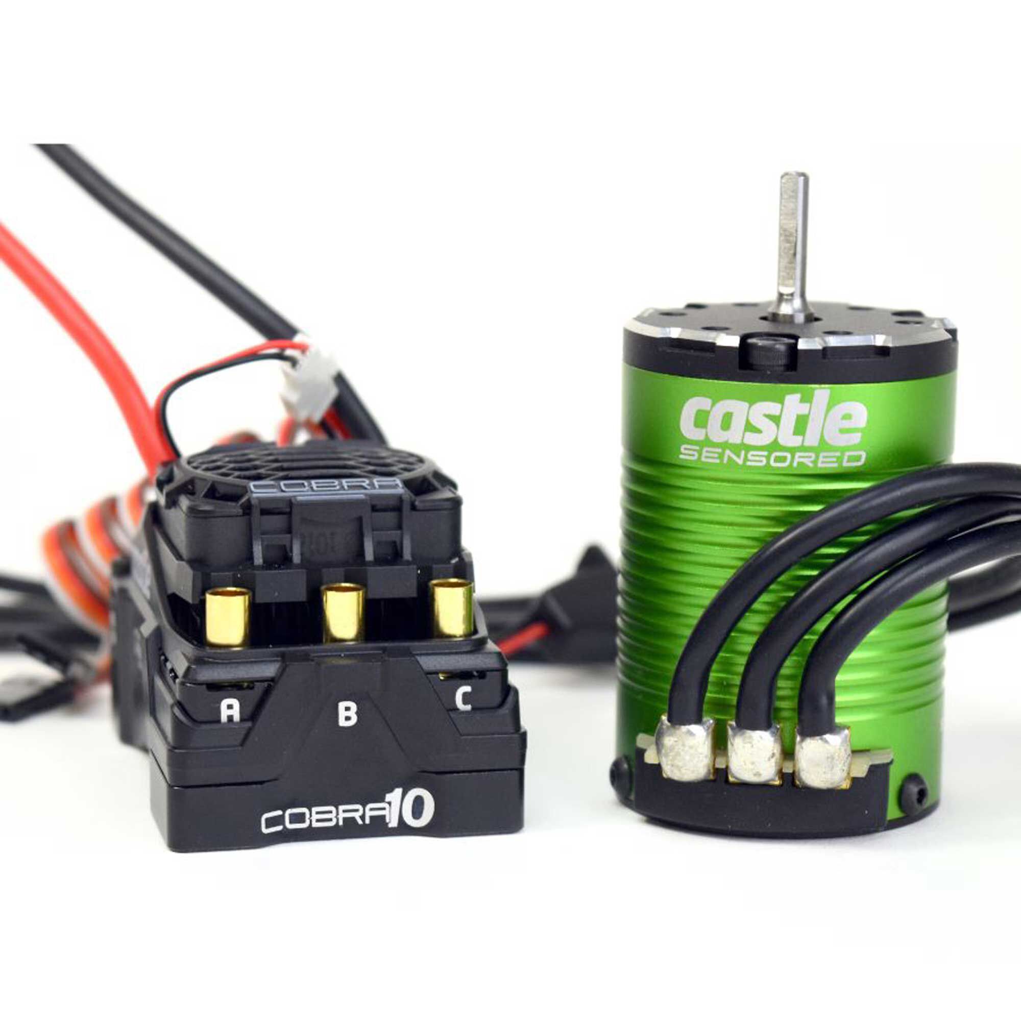 Castle Creations Cobra 10 Electronic Speed Control & 1406-4600KV Sensored Motor Combo