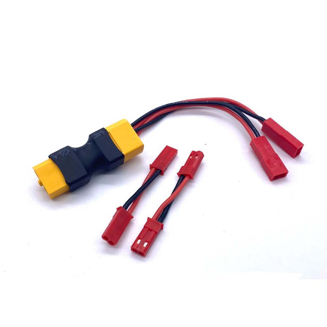 REEFS RC XT60 Dual JST Connector with 2 Male-Male Adaptors