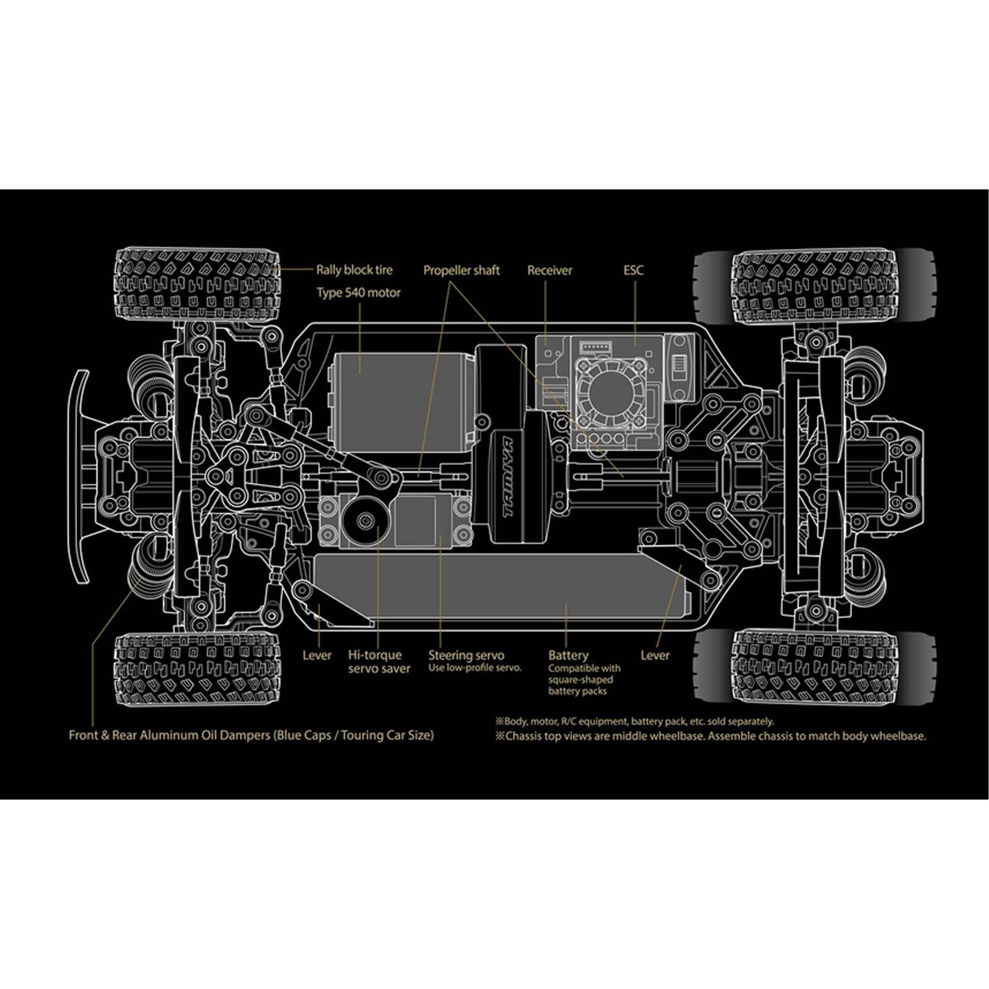 Tamiya 1/10 R/C XM-01 PRO Chassis Kit