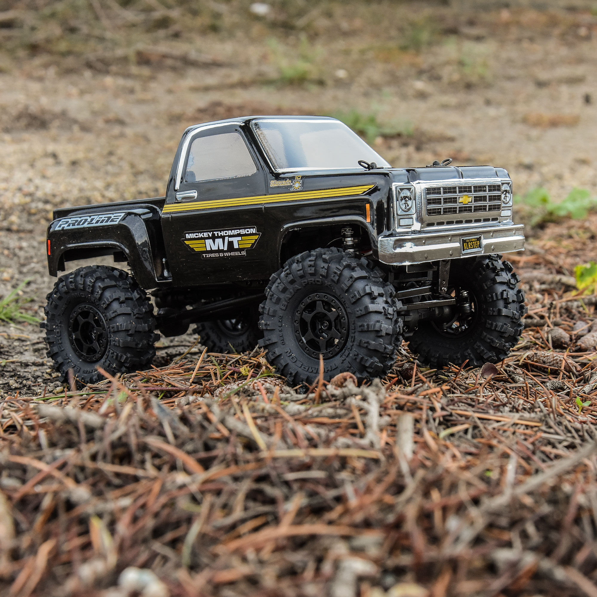 Pro-Line Racing 1/24 Mickey Thompson Baja Pro X F/R 1.0" MTD 7mm Black Holcomb (4)