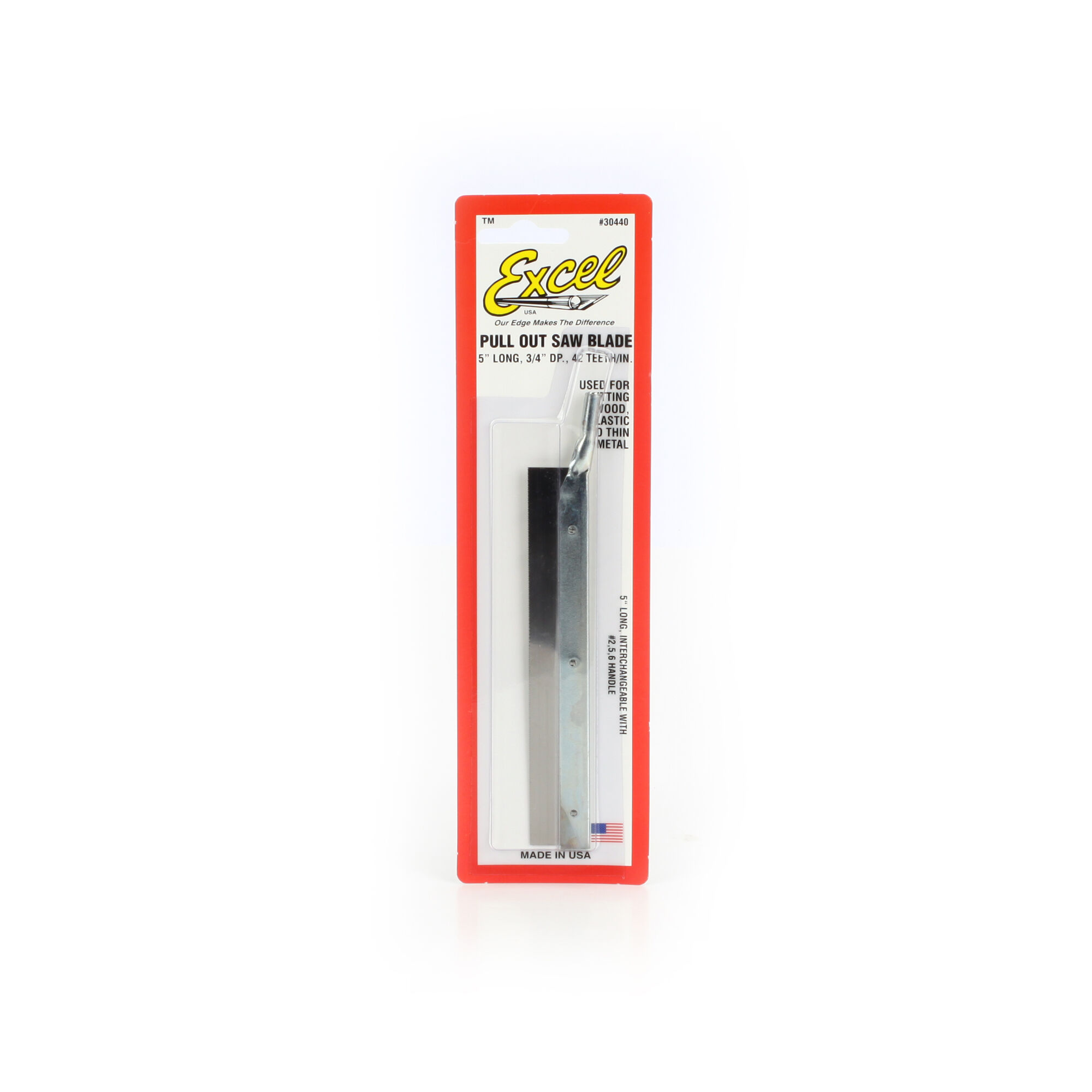 Excel Hobby Blade Corp Pull-Out Saw Blade,3/4" x 5"
