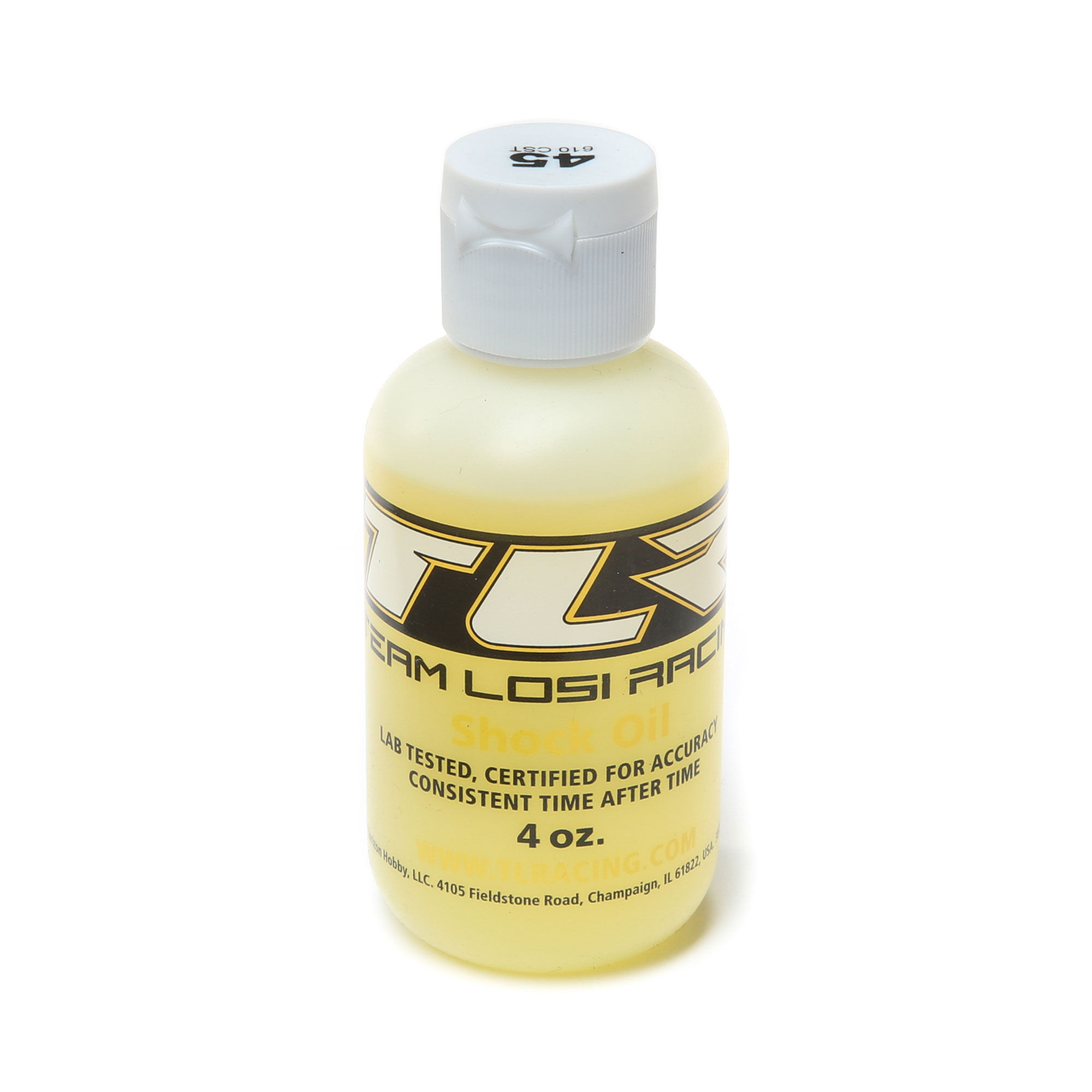Team Losi Racing Silicone Shock Oil, 45WT, 610CST, 4oz