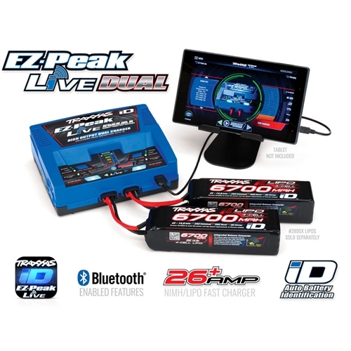 Traxxas EZ-Peak Live Dual ID Charger 200W for LiPo & NiMH