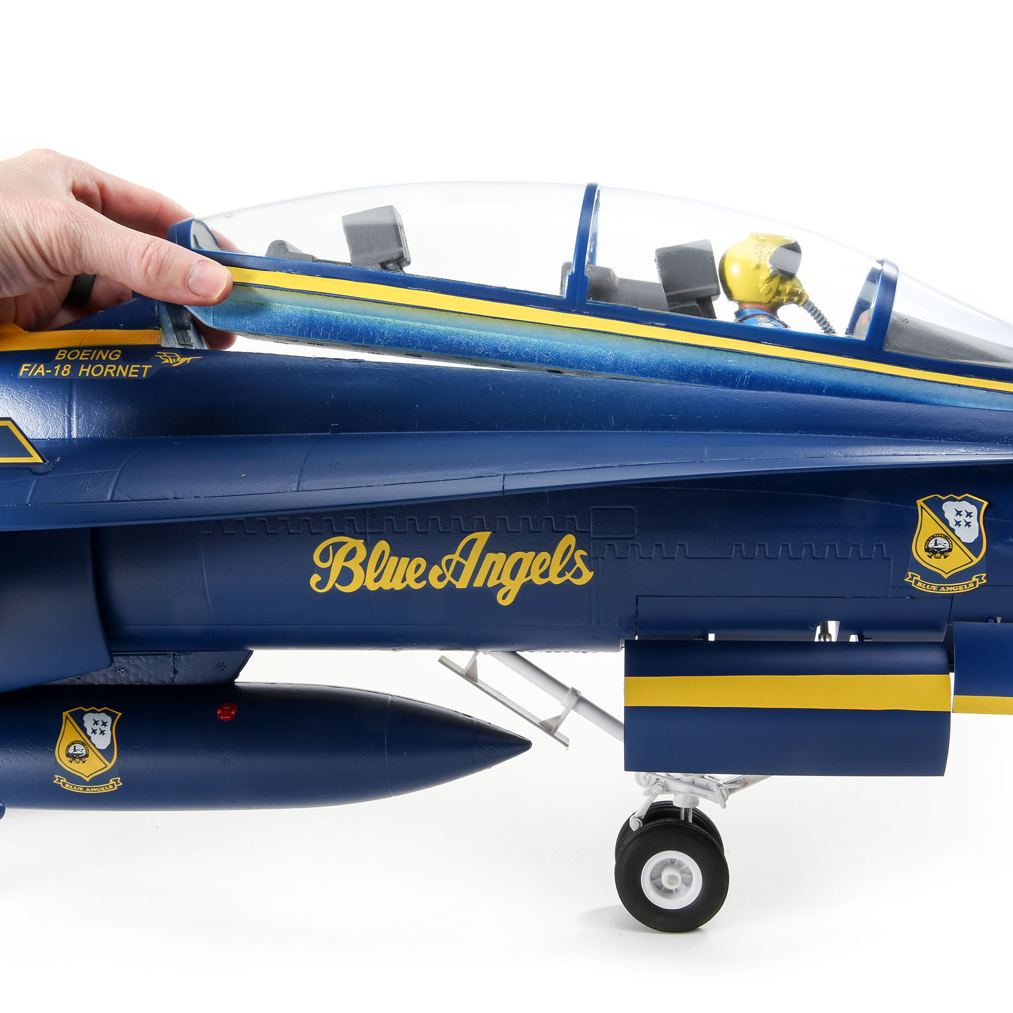 F-18 Blue Angels 80mm EDF Jet BNF Basic with AS3X and SAFE Select, 980mm