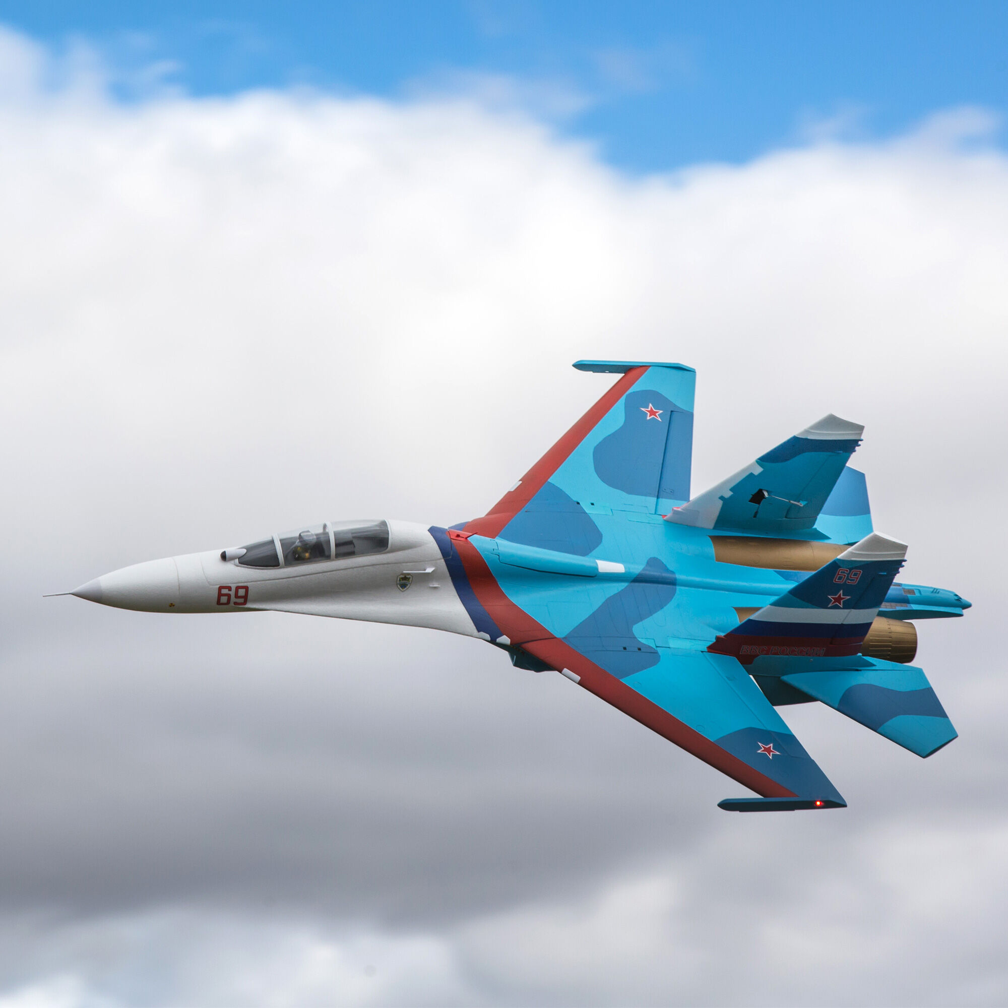SU-30 Twin 70mm EDF BNF Basic with AS3X and SAFE Select, 1100mm