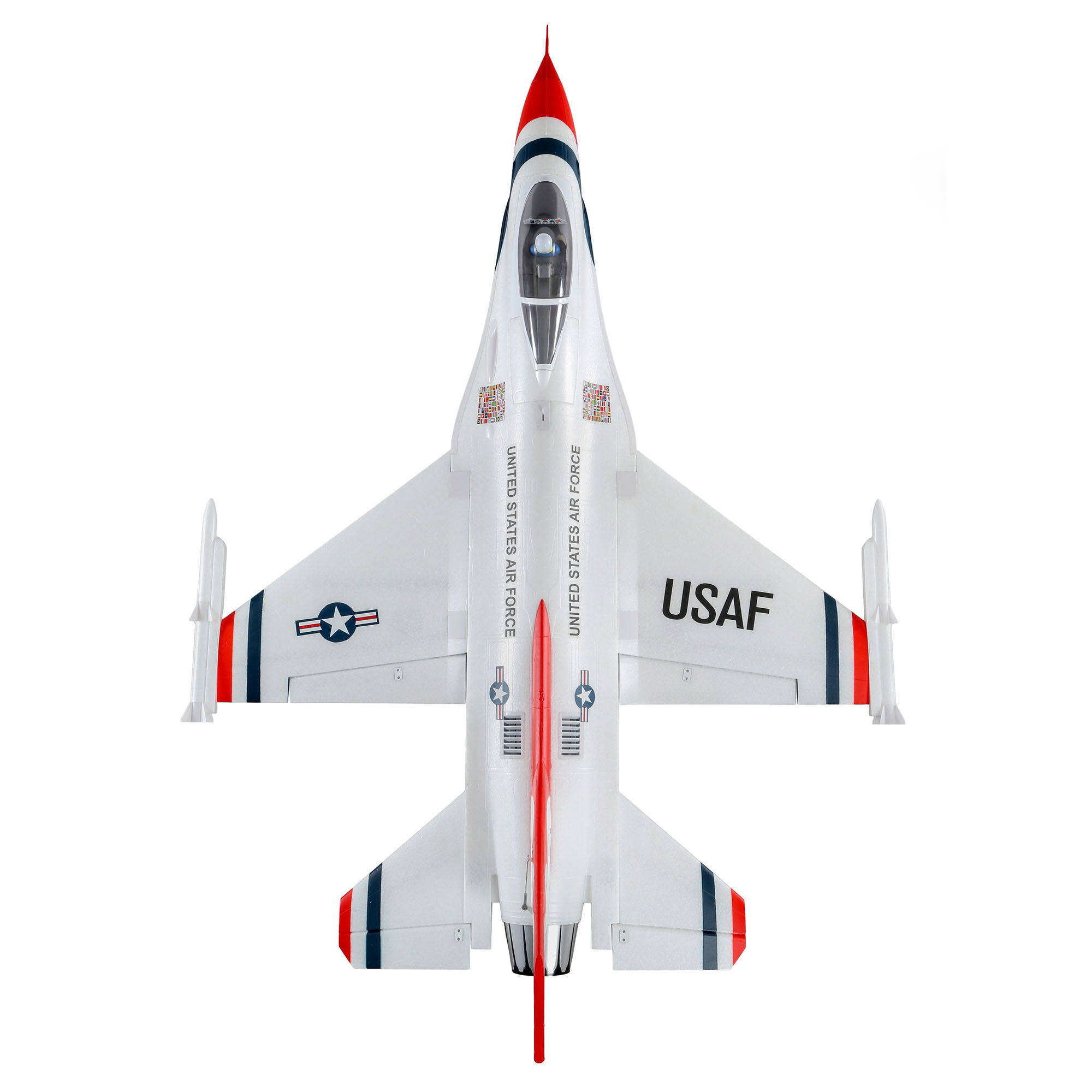 F-16 Thunderbirds 70mm EDF Jet BNF Basic with AS3X and SAFE Select, 815mm