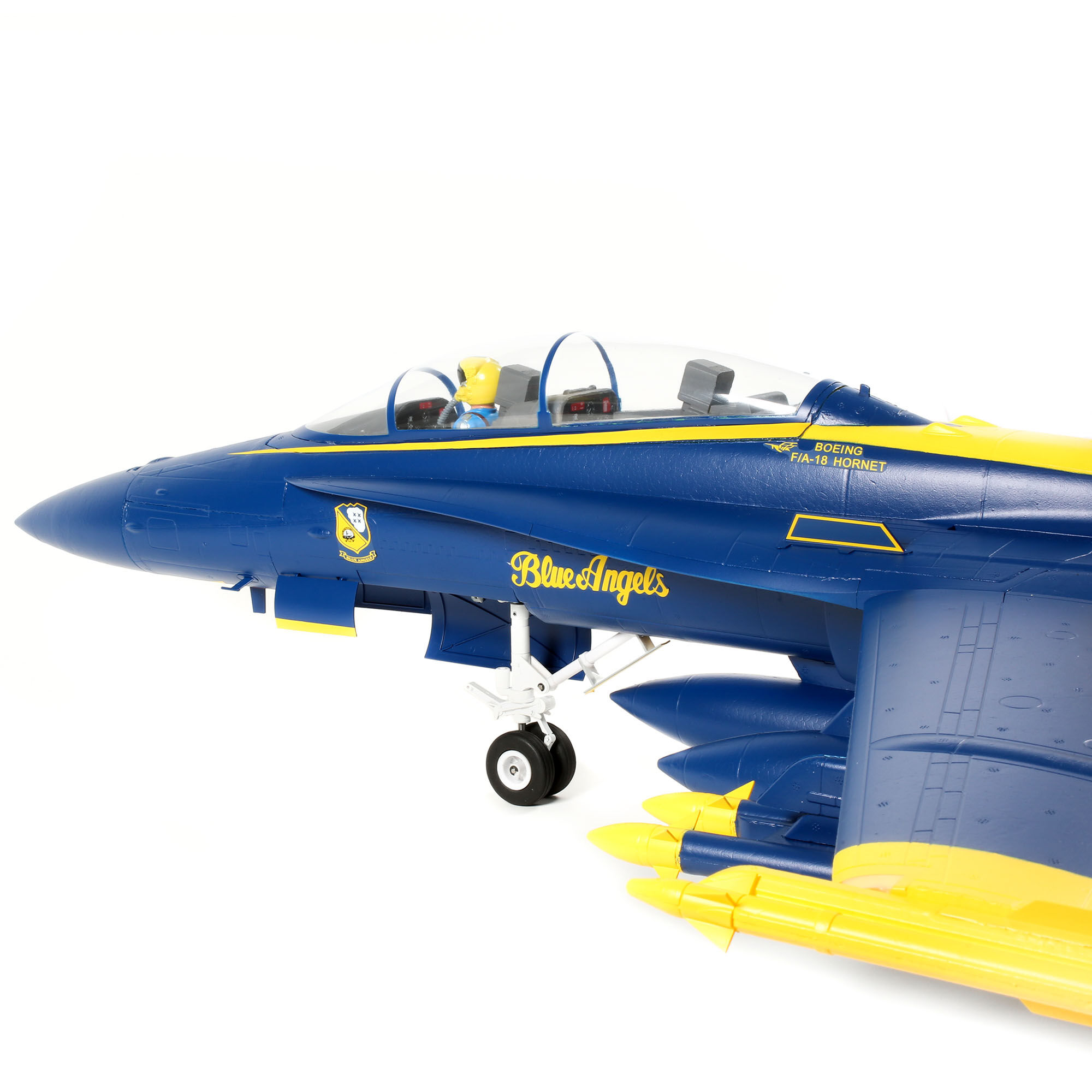 F-18 Blue Angels 80mm EDF Jet BNF Basic with AS3X and SAFE Select, 980mm