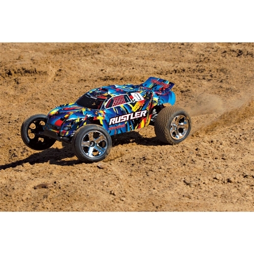 Traxxas Rustler XL-5 RTR 1/10 RC Stadium Truck (no batt/charger)