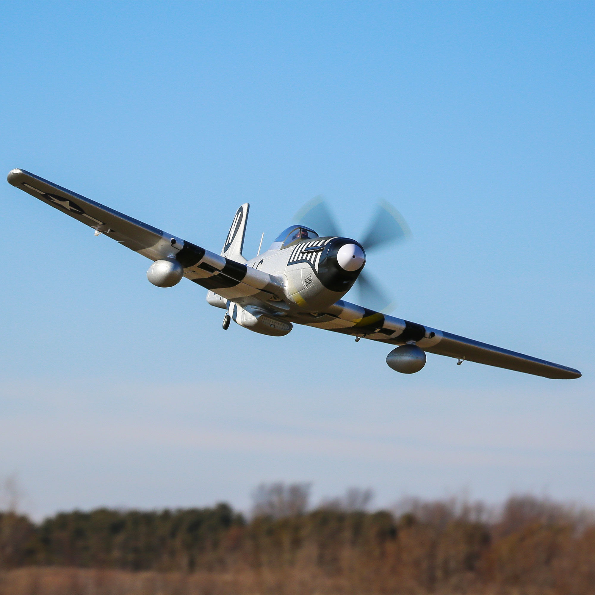 P-51D Mustang 1.2m BNF Basic with AS3X and SAFE Select