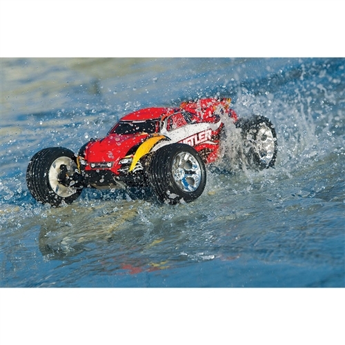 Traxxas Rustler XL-5 RTR RC Truck w/ID Battery & Quick Charger