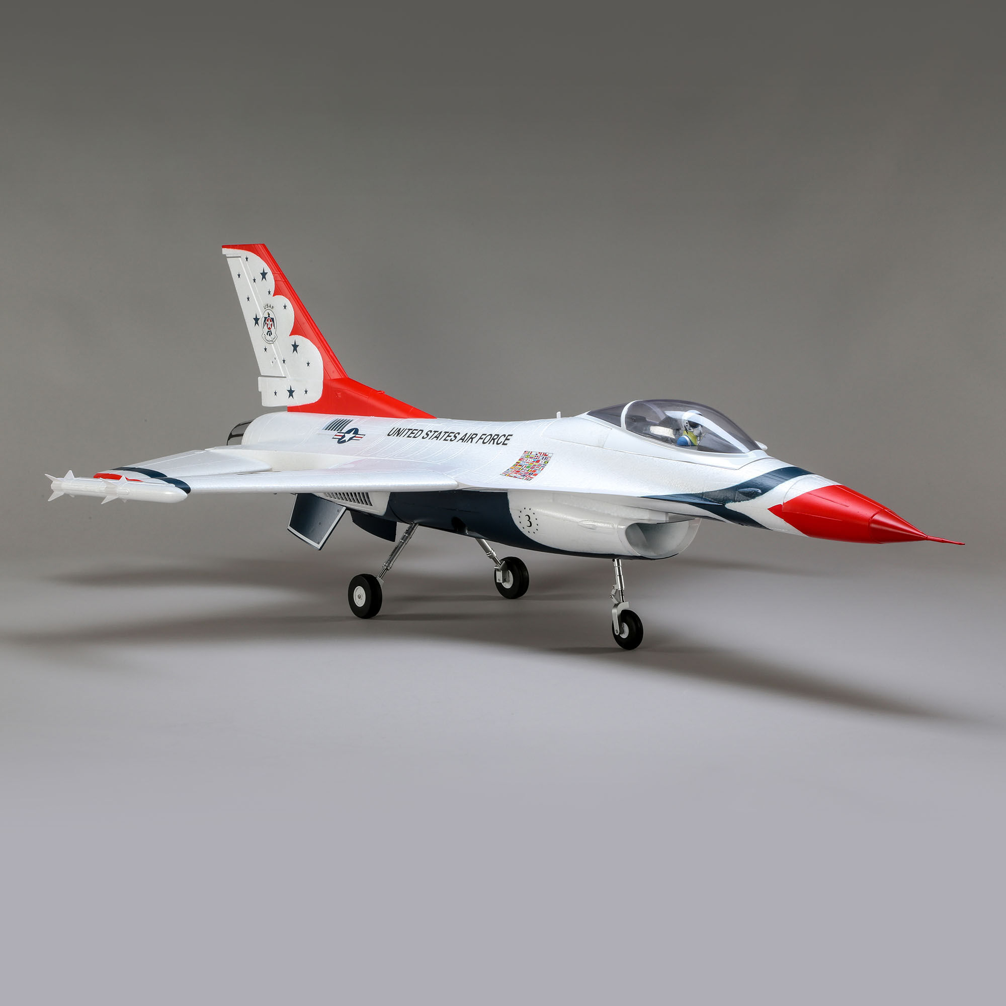 F-16 Thunderbirds 70mm EDF Jet BNF Basic with AS3X and SAFE Select, 815mm