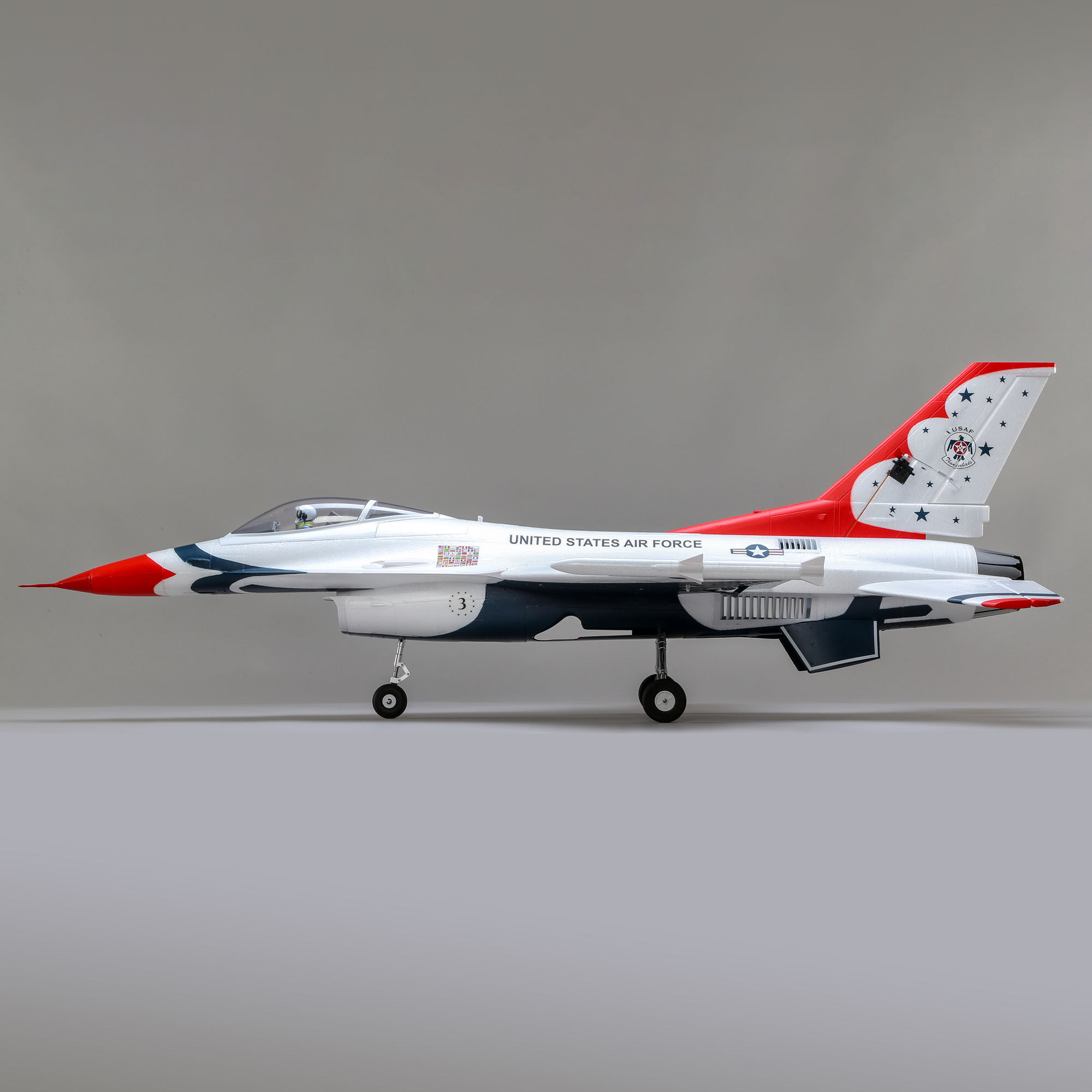 F-16 Thunderbirds 70mm EDF Jet BNF Basic with AS3X and SAFE Select, 815mm