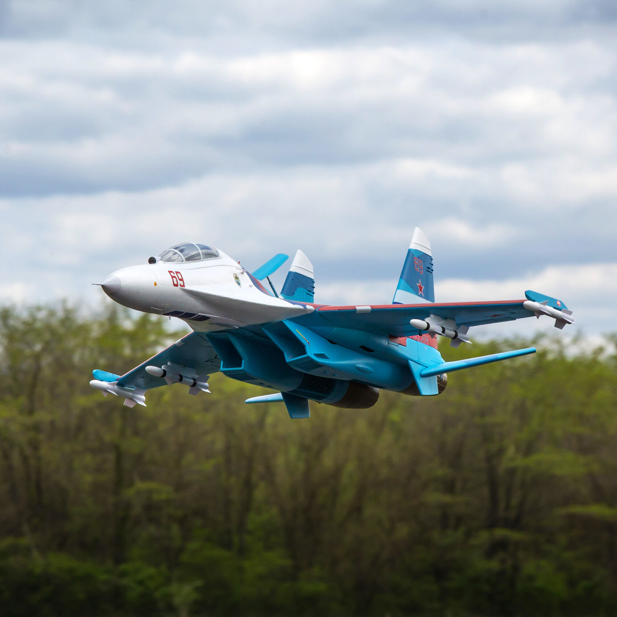 SU-30 Twin 70mm EDF BNF Basic with AS3X and SAFE Select, 1100mm