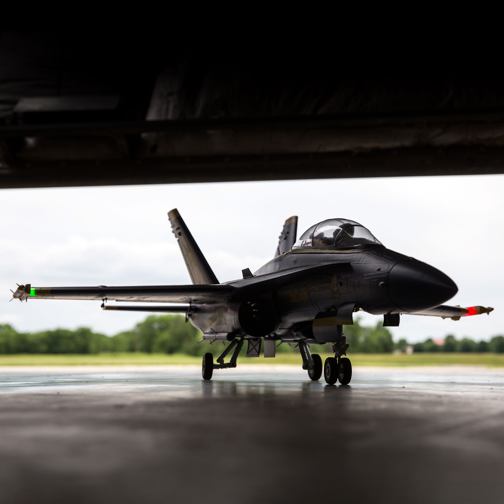 F-18 Blue Angels 80mm EDF Jet BNF Basic with AS3X and SAFE Select, 980mm