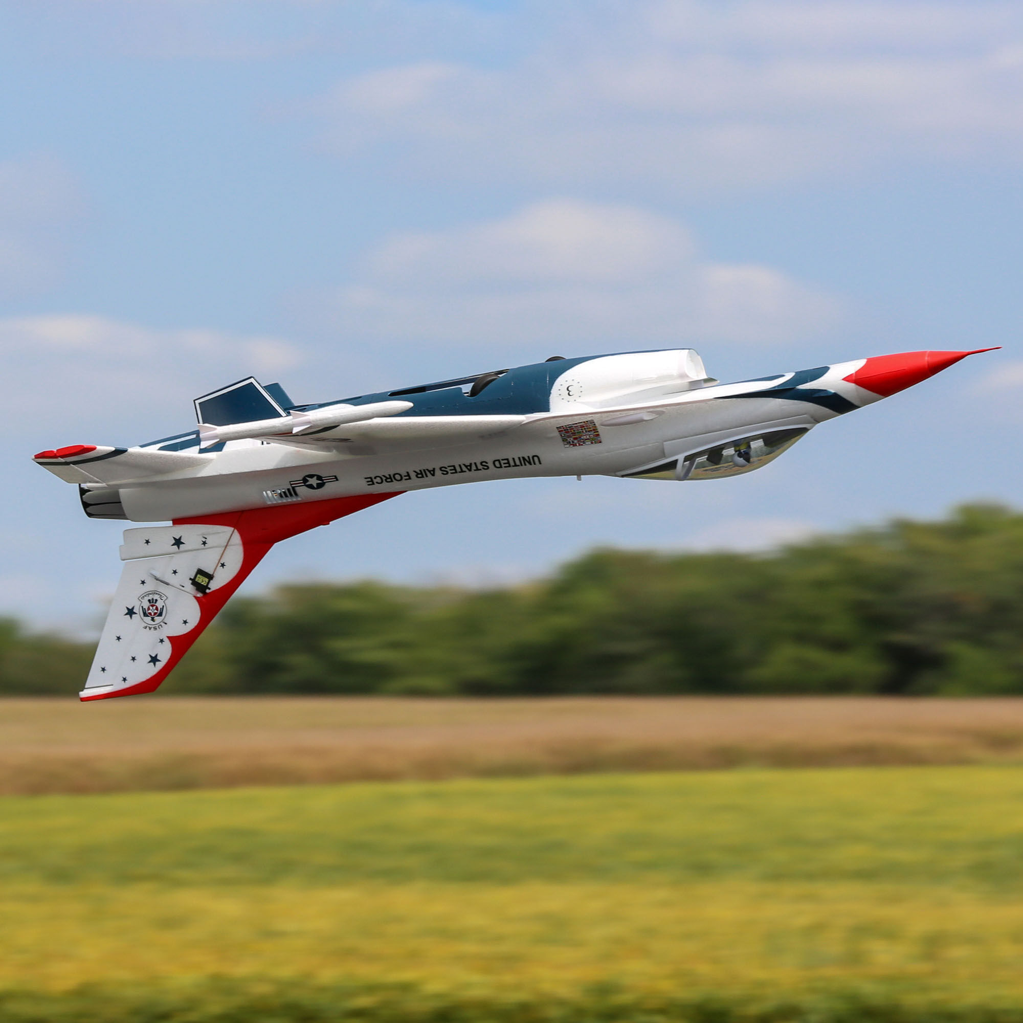 F-16 Thunderbirds 70mm EDF Jet BNF Basic with AS3X and SAFE Select, 815mm