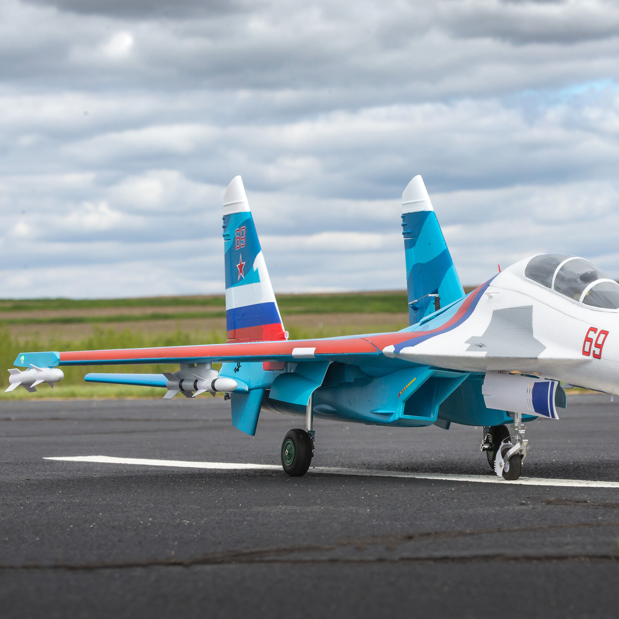 SU-30 Twin 70mm EDF BNF Basic with AS3X and SAFE Select, 1100mm