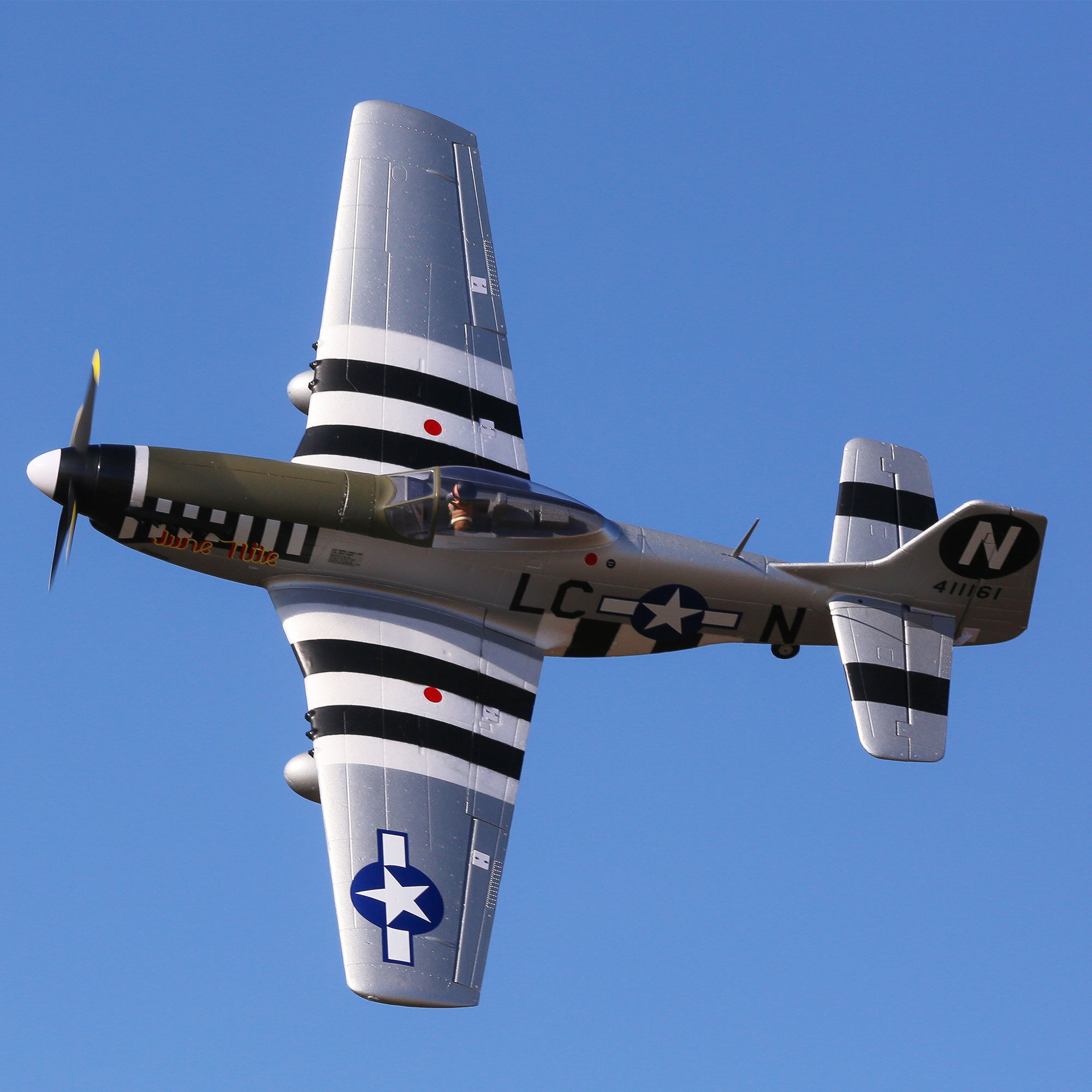 P-51D Mustang 1.2m BNF Basic with AS3X and SAFE Select