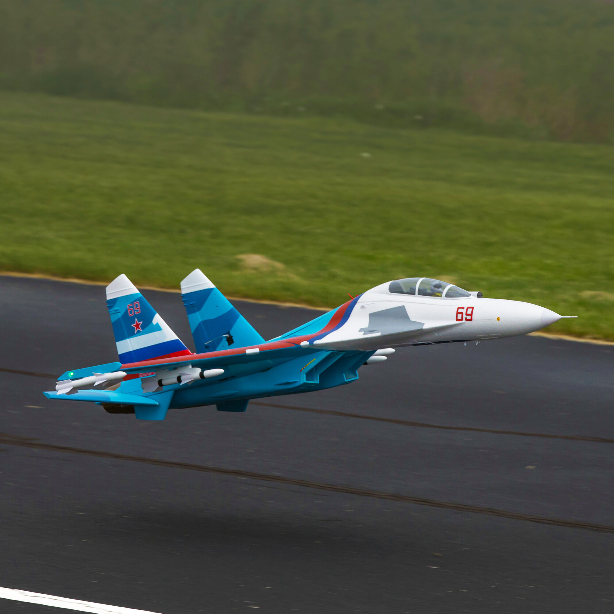SU-30 Twin 70mm EDF BNF Basic with AS3X and SAFE Select, 1100mm