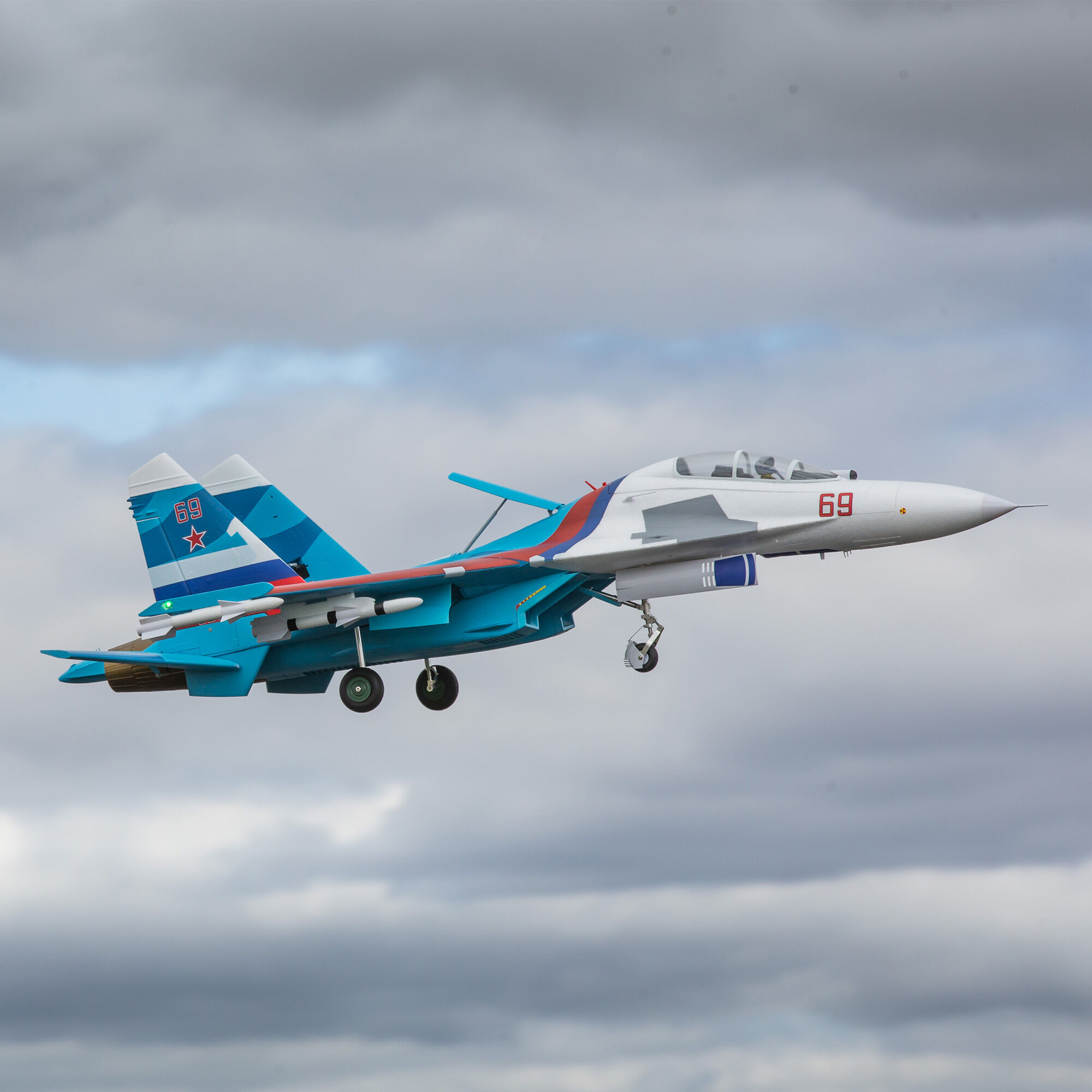 SU-30 Twin 70mm EDF BNF Basic with AS3X and SAFE Select, 1100mm