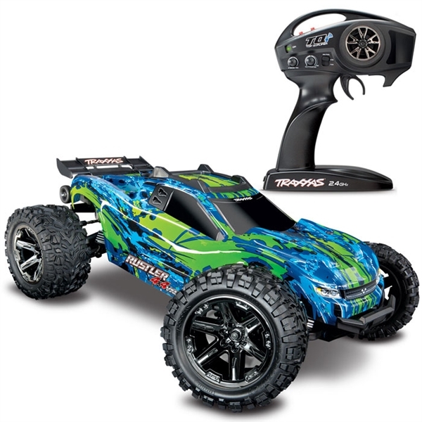 Traxxas Rustler 4x4 VXL RTR Truck & 60+MPH 3S LiPo Combo
