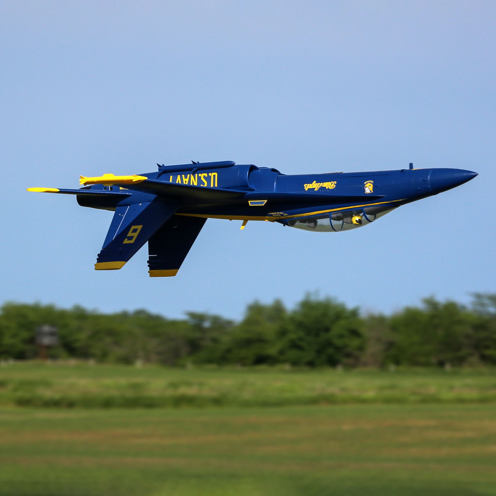 F-18 Blue Angels 80mm EDF Jet BNF Basic with AS3X and SAFE Select, 980mm