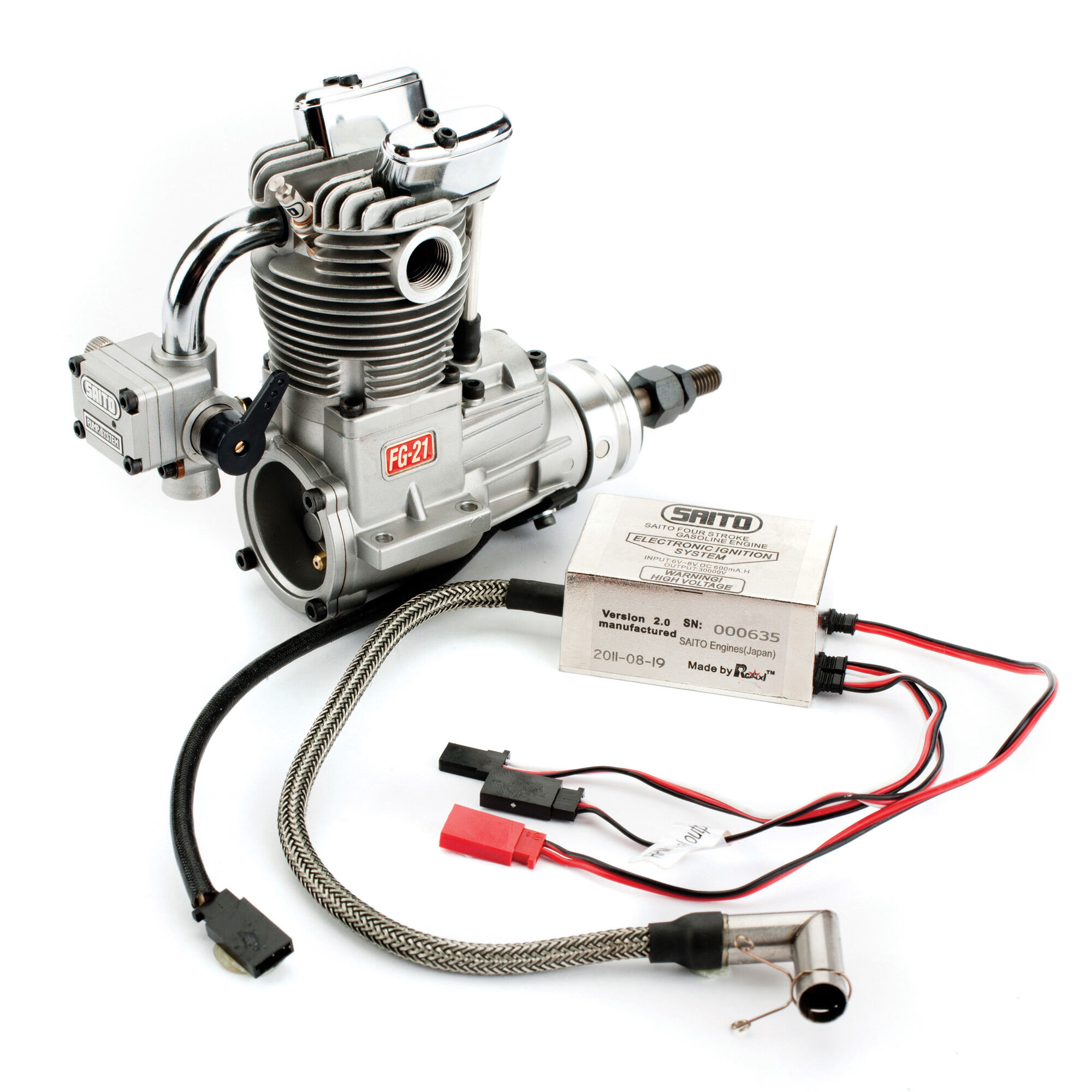 Saito Engines FG-21 (1.26) 4-Stroke Gas Engine: BN