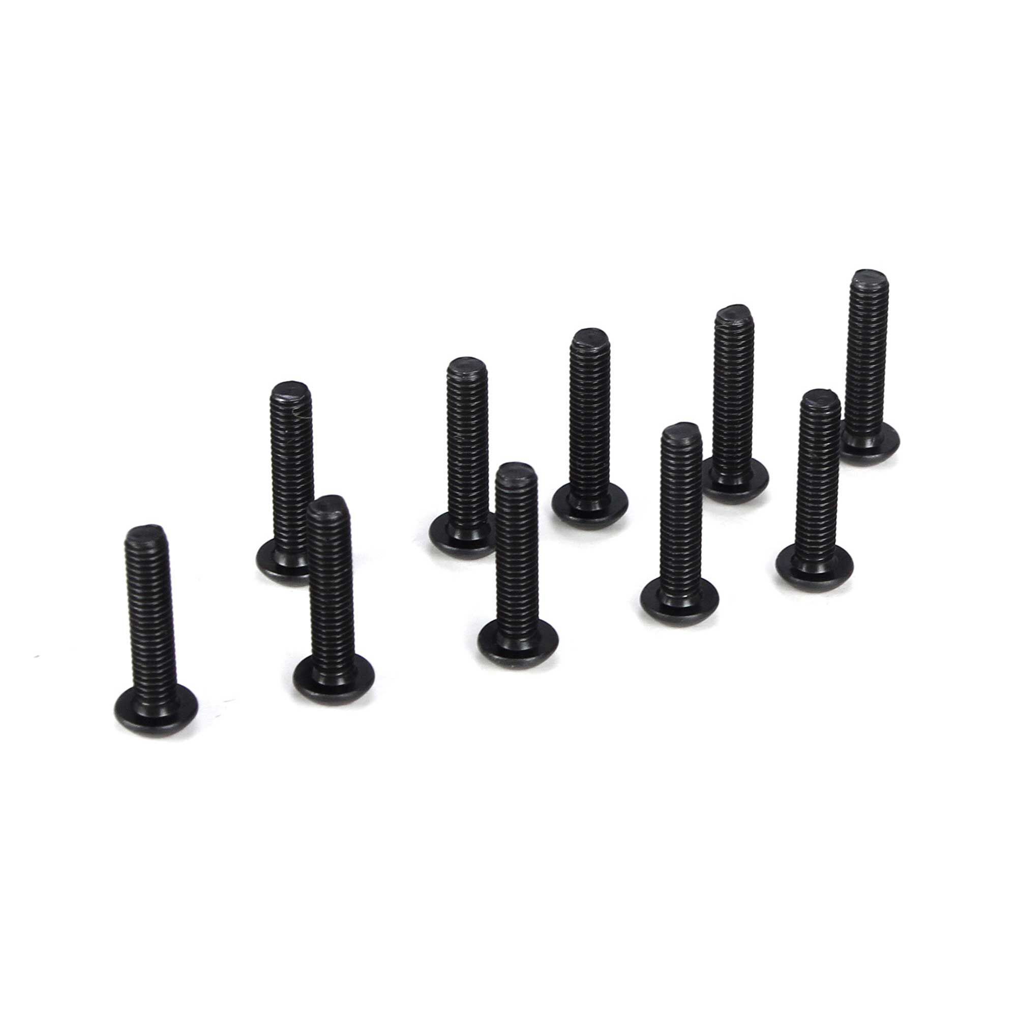 Team Losi Racing Button Head Screws, M3 x 14mm (10)